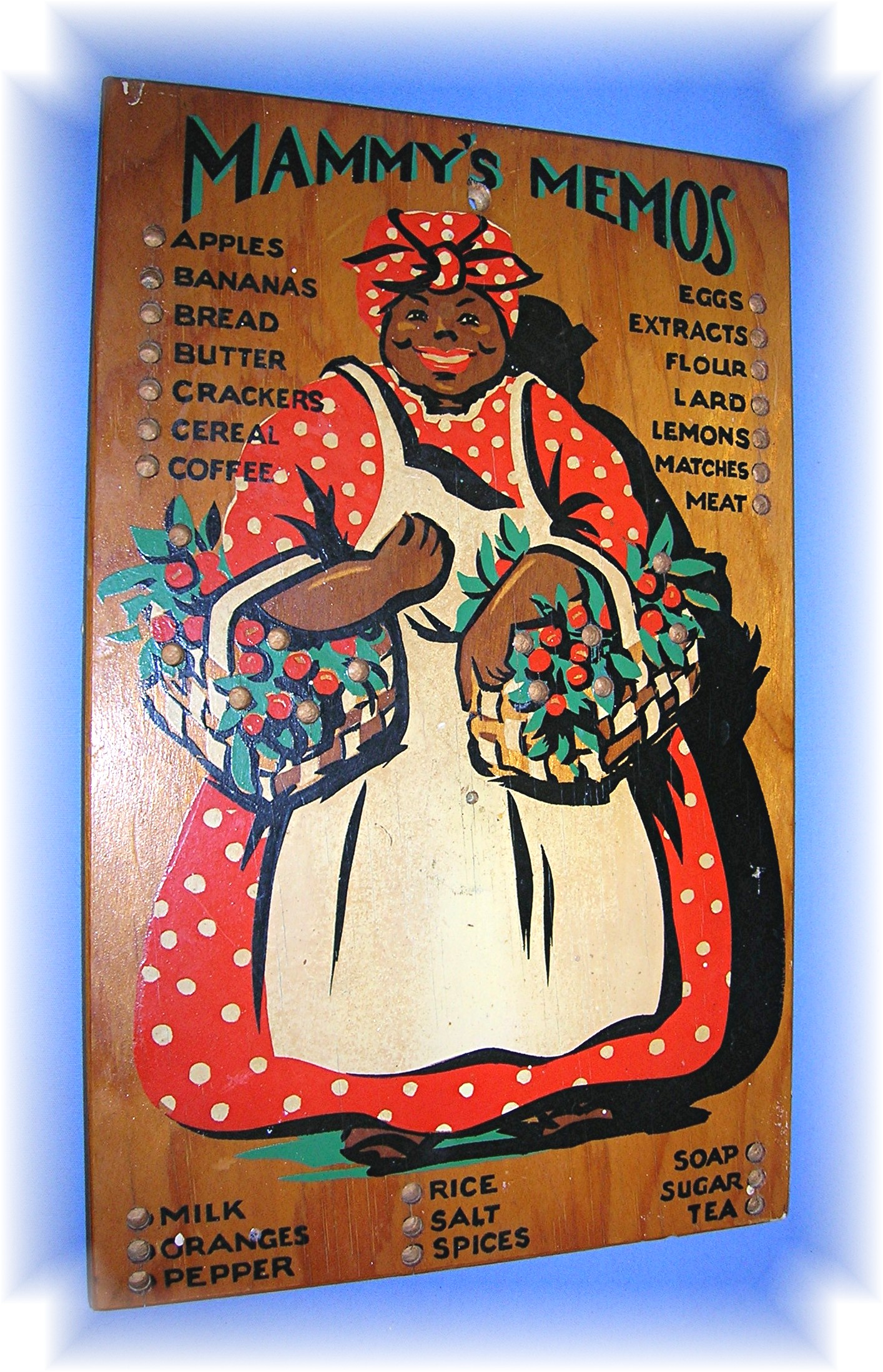 Mammy's Memos Handpainted Shopping List