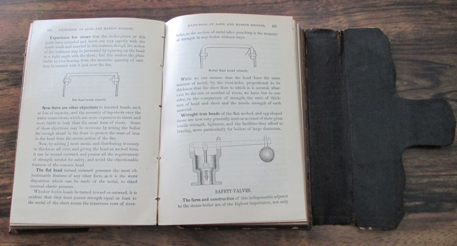 Ropers Handbook of Land & Marine Engines 1894 Leather