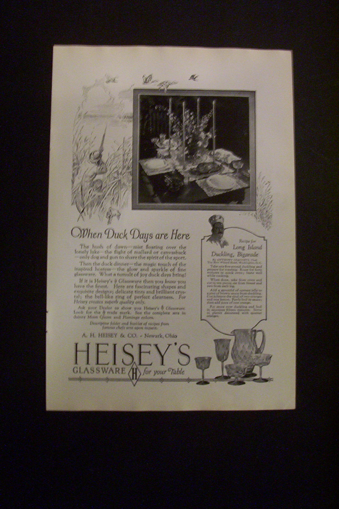 1926  Heisey's  Glassware