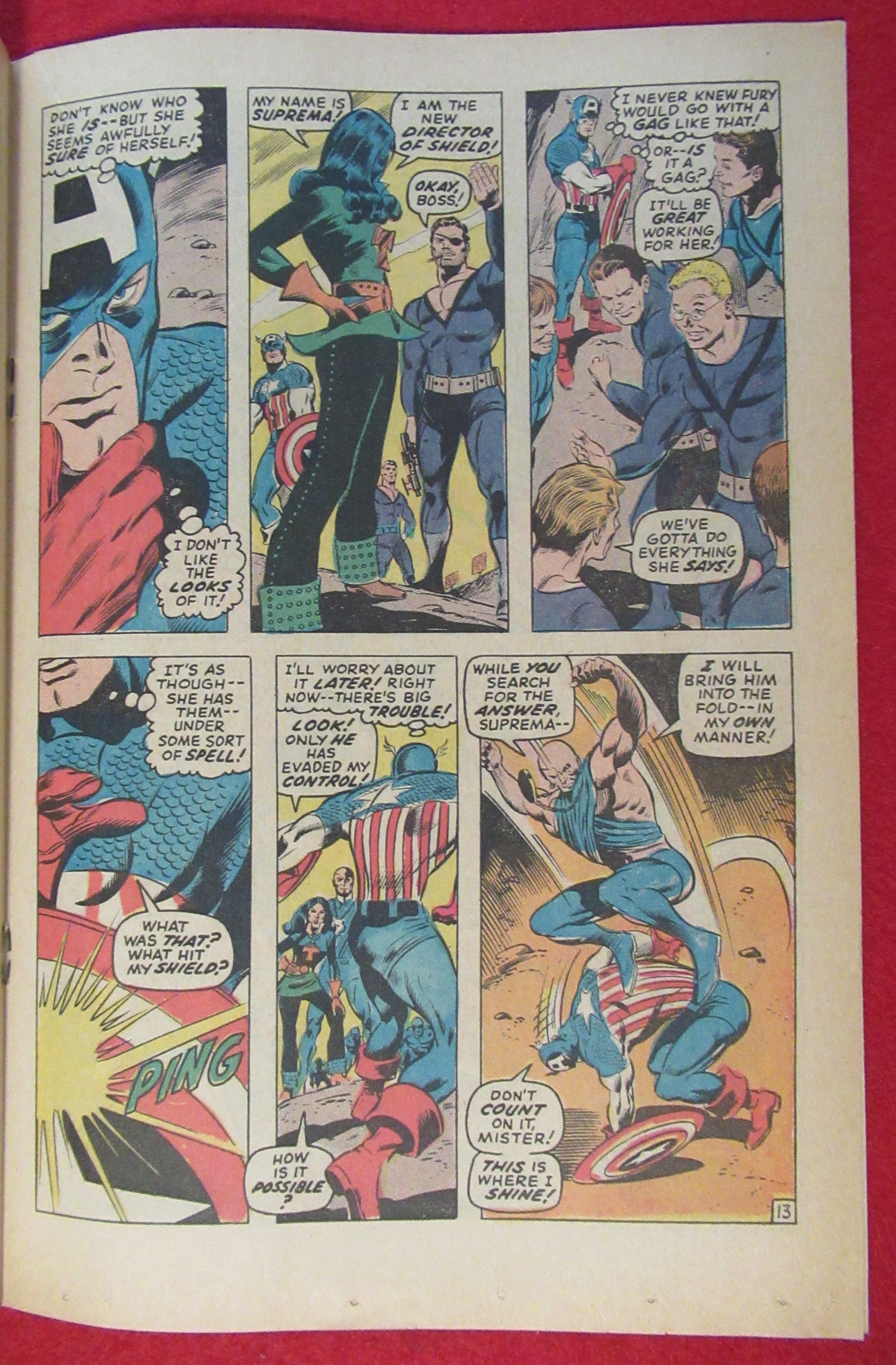 Captain America Comic March 1970 Suprema