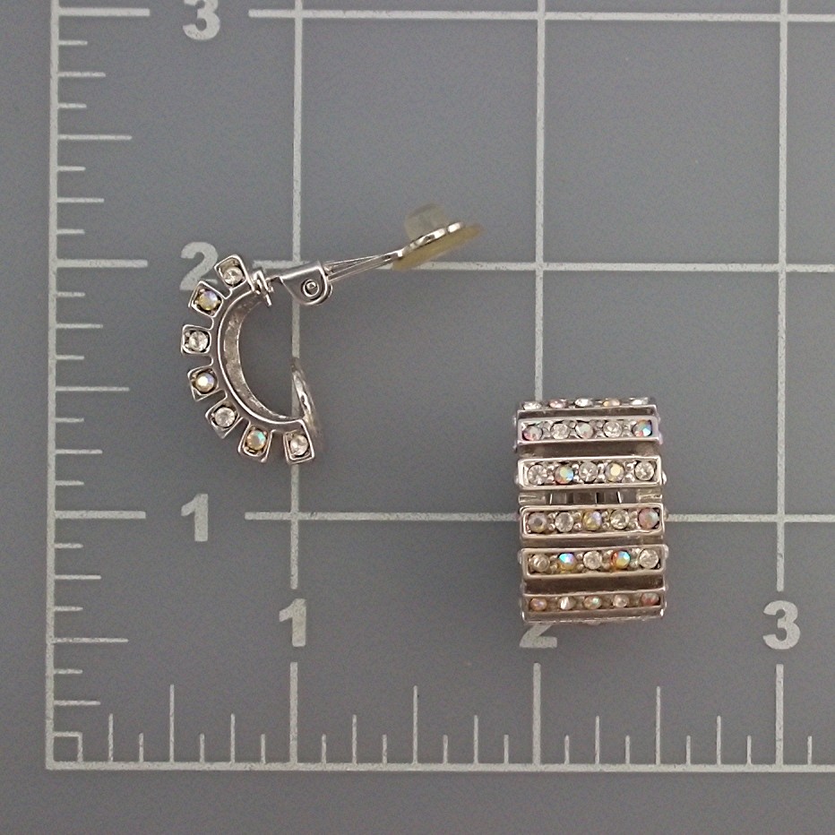 Earrings ST JOHN Borealis Crystal Clip On