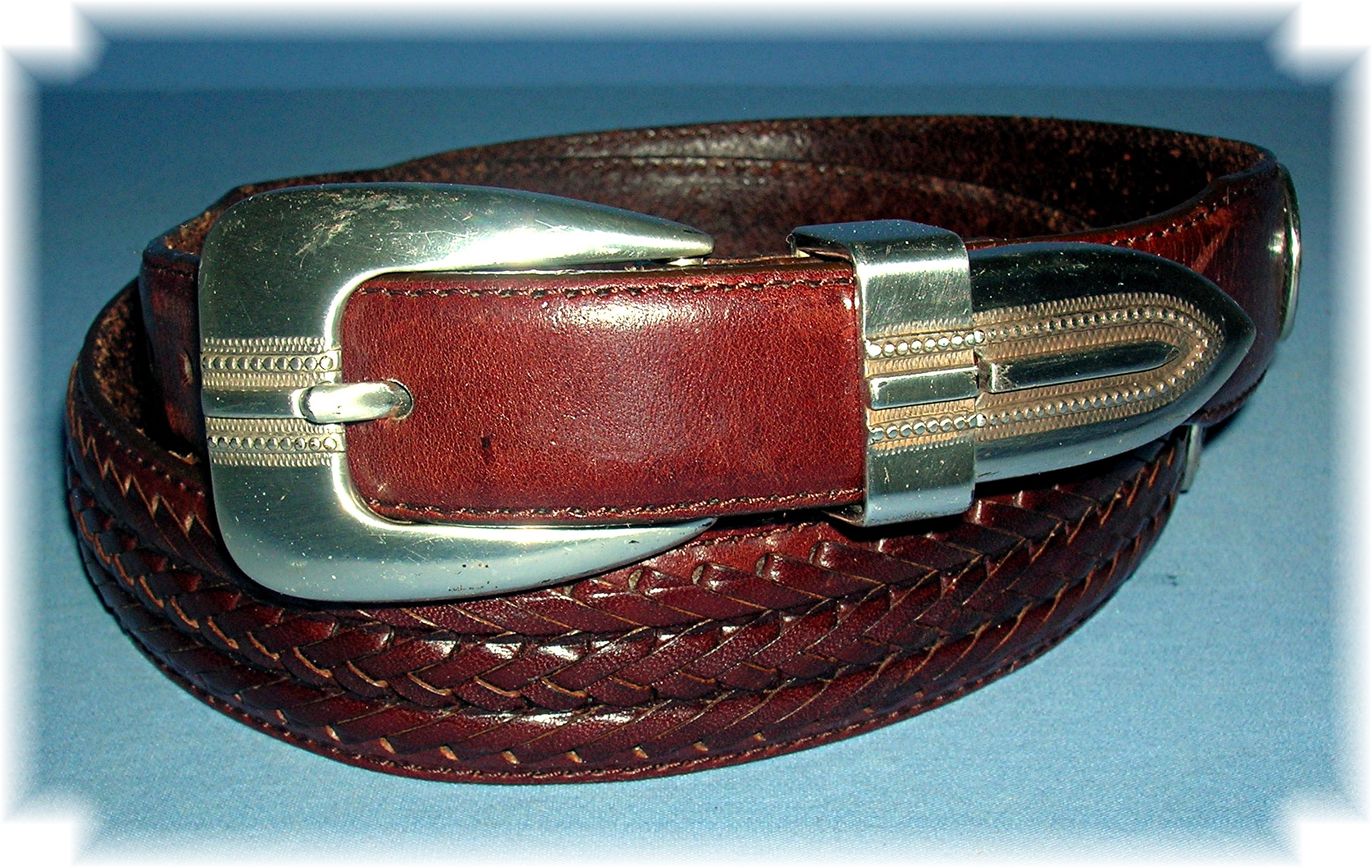 Brighton Leather Belt Mens Golf Logo 36 Inch