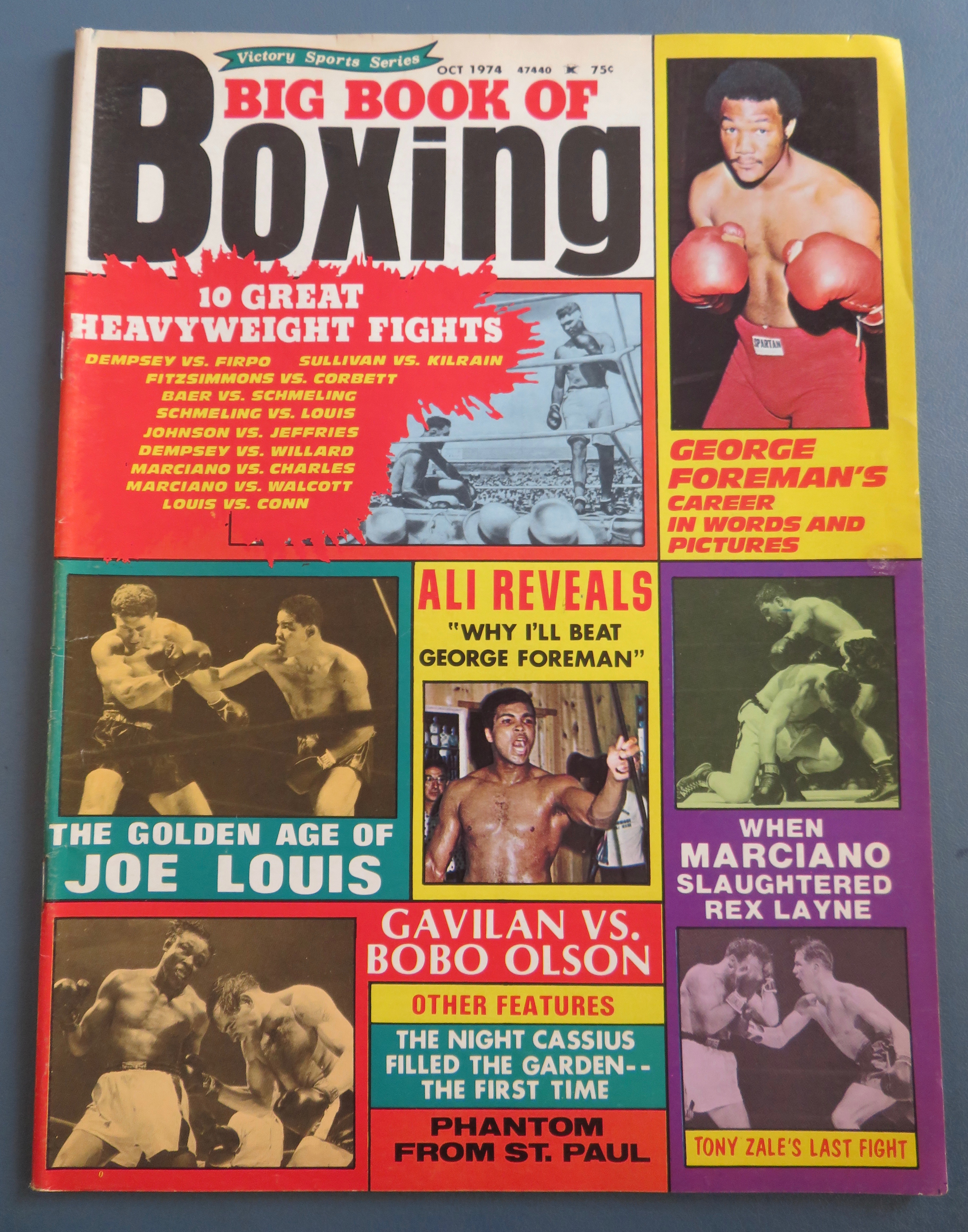 Big Book Of Boxing Magazine October 1974 Ali/Joe