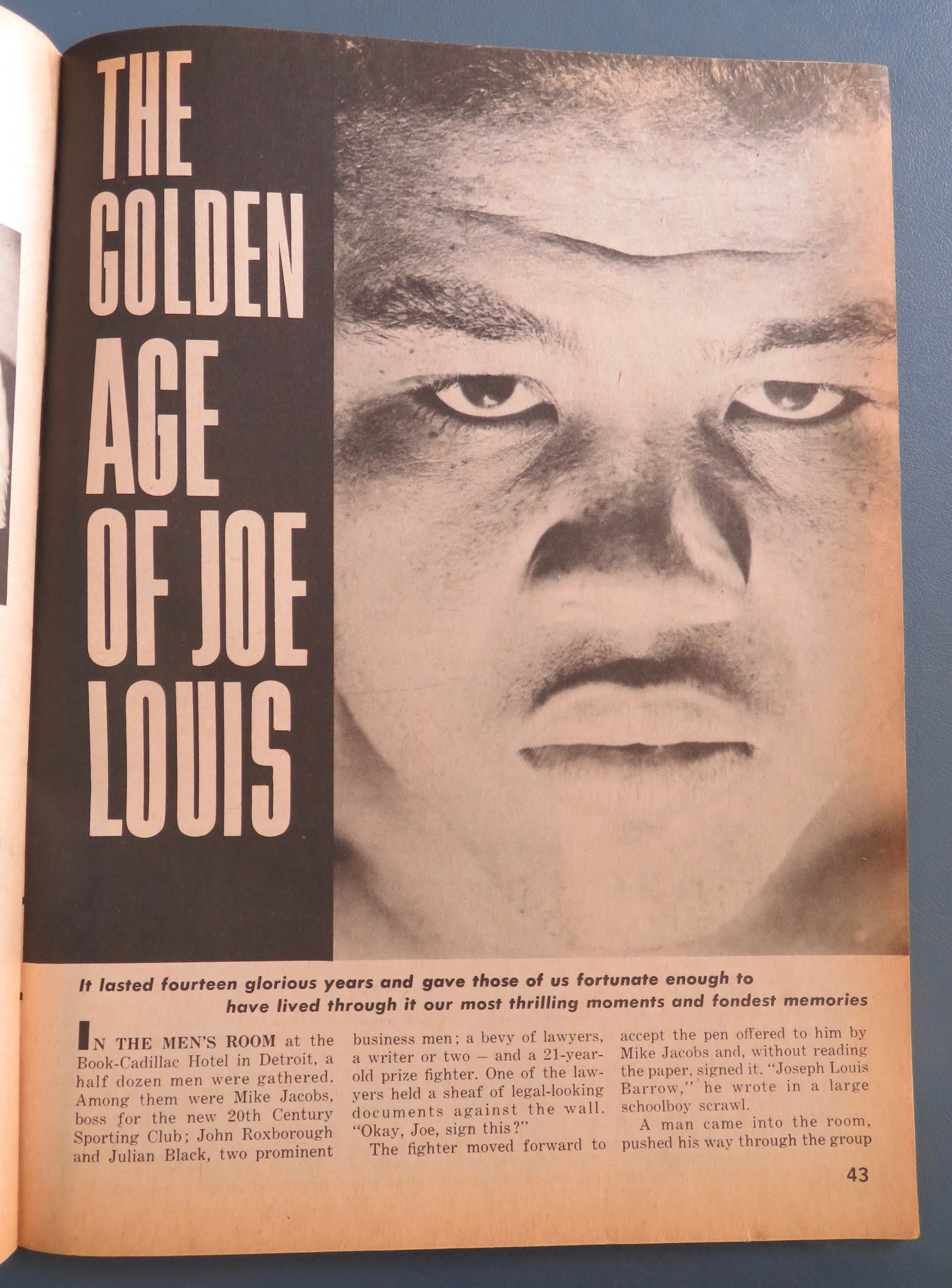 Big Book Of Boxing Magazine October 1974 Ali/Joe
