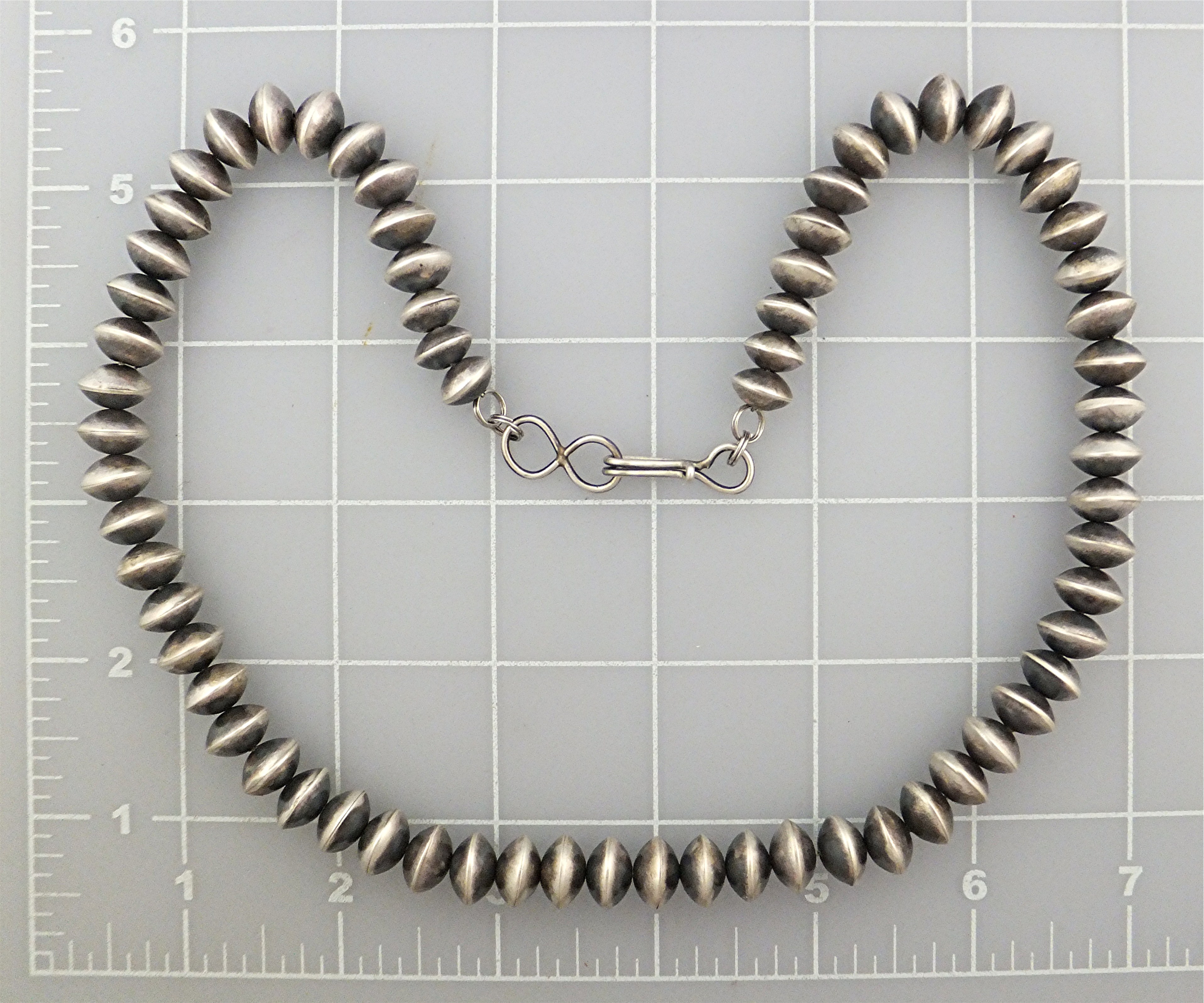 Native American Sterling Silver Hand Made Beads. S