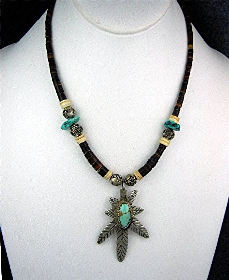 Navajo Silver Turquoise Heishi Necklaces (2)