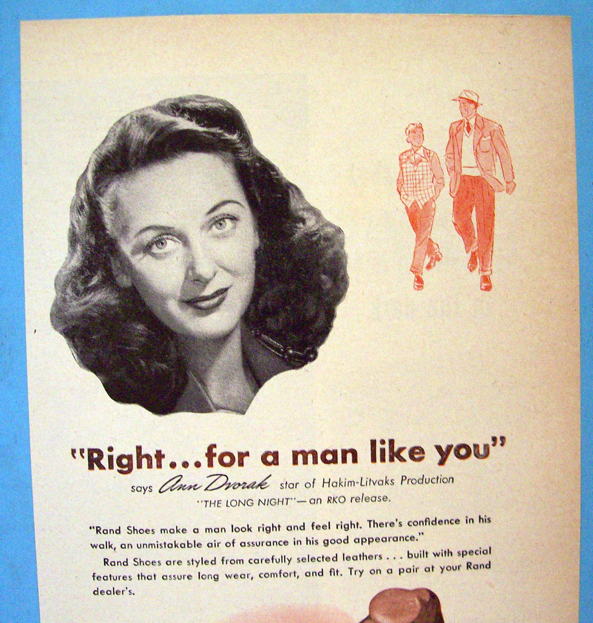 1947 Rand Shoes with Ann Dvorak (The Long Night)