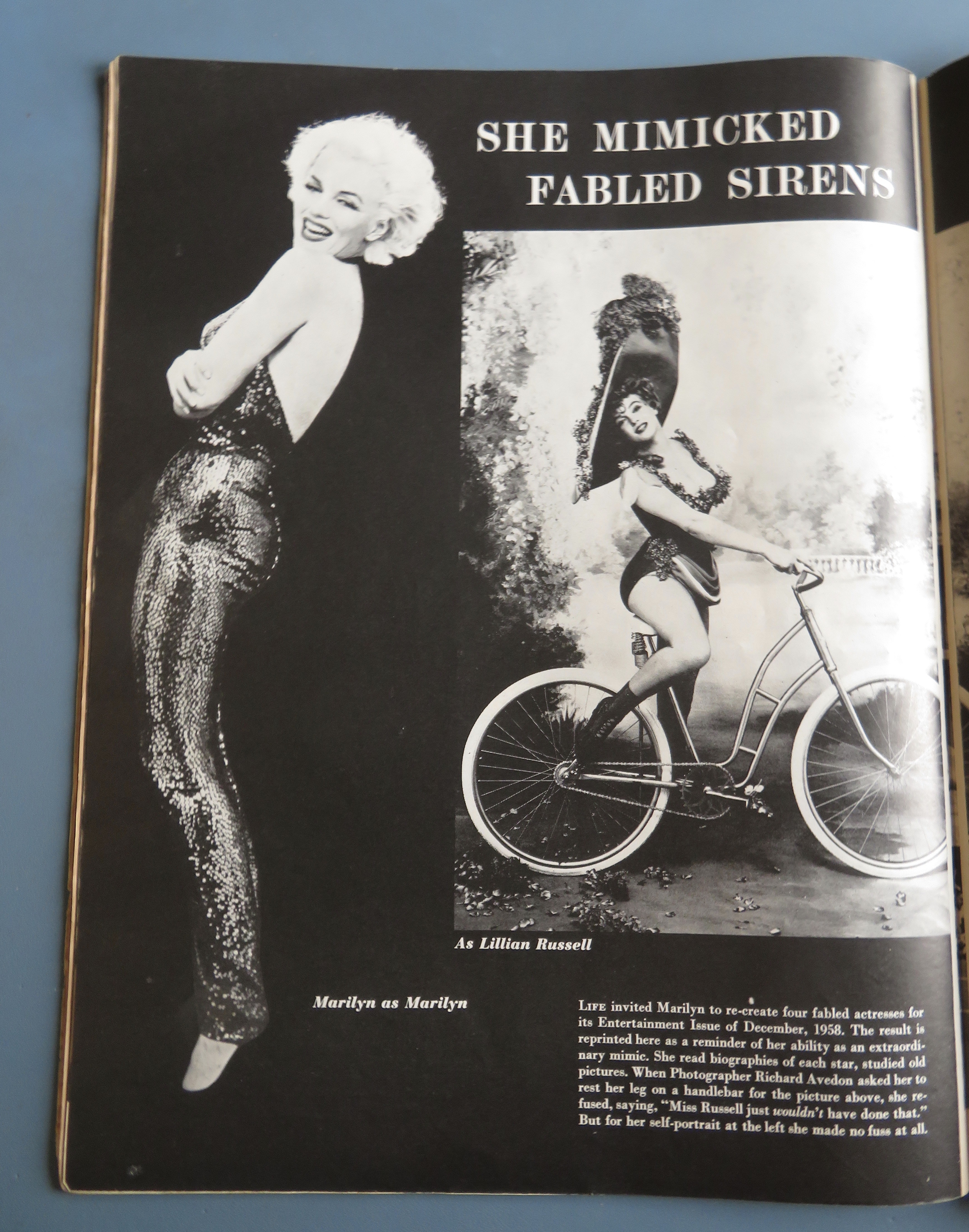 Life Magazine August 17, 1962 Marilyn Monroe Memories
