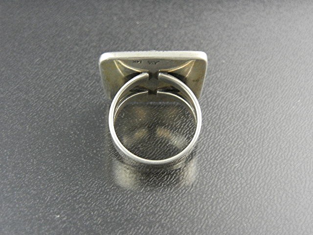 14K Gold Sterling Silver Lapis Amethyst Ring LVA