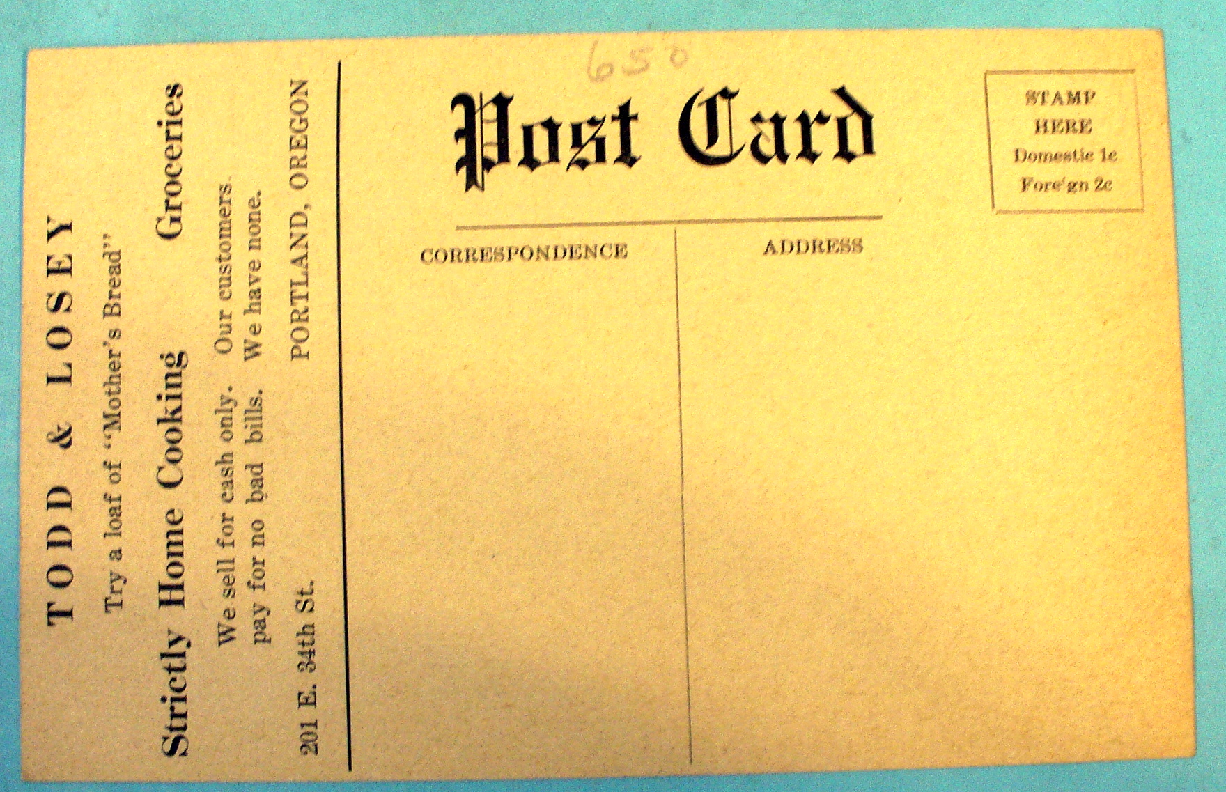 Abraham Lincoln (The Approaching Crisis) Postcard