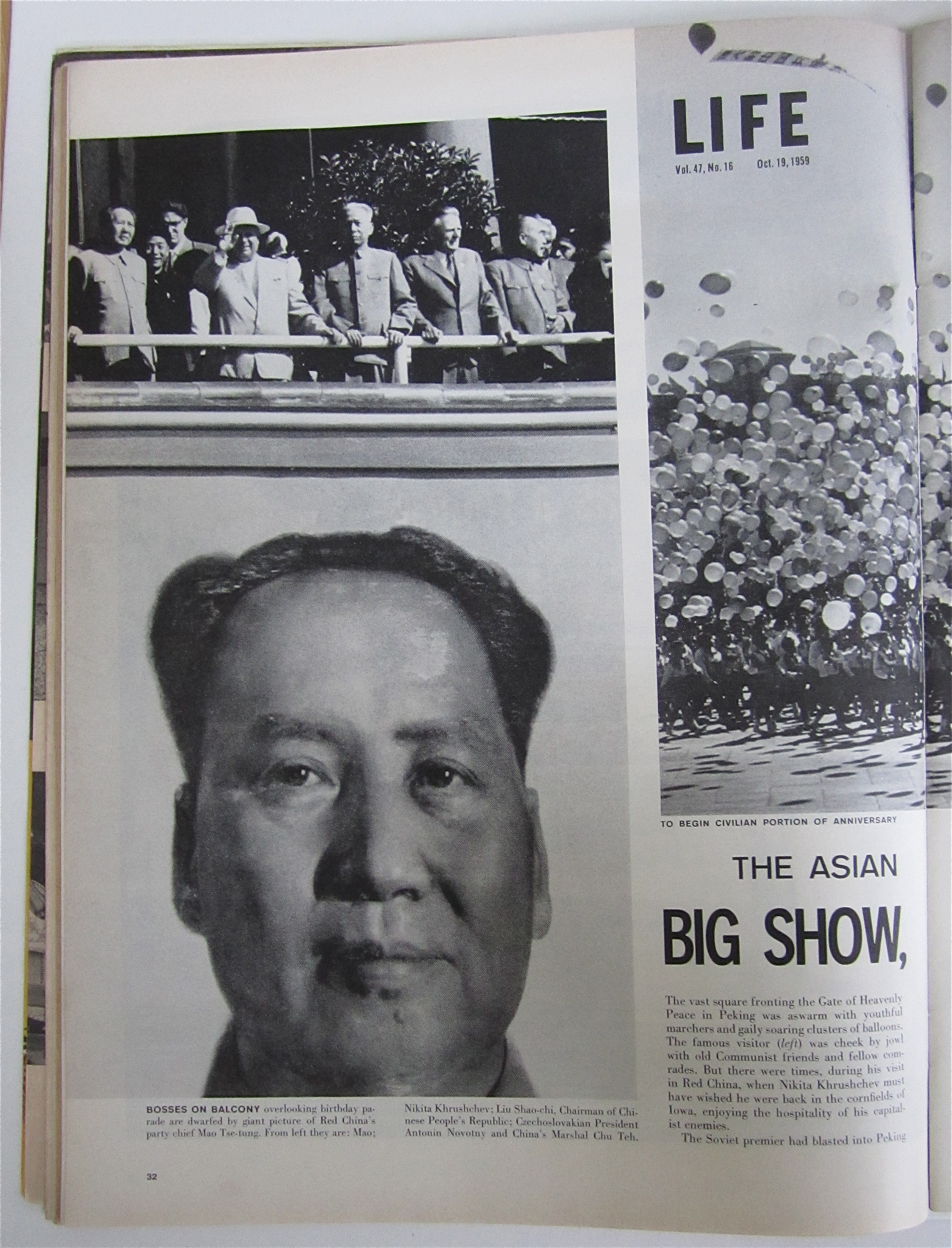 Life Magazine-October 19, 1959-Peking's Mums & Missiles