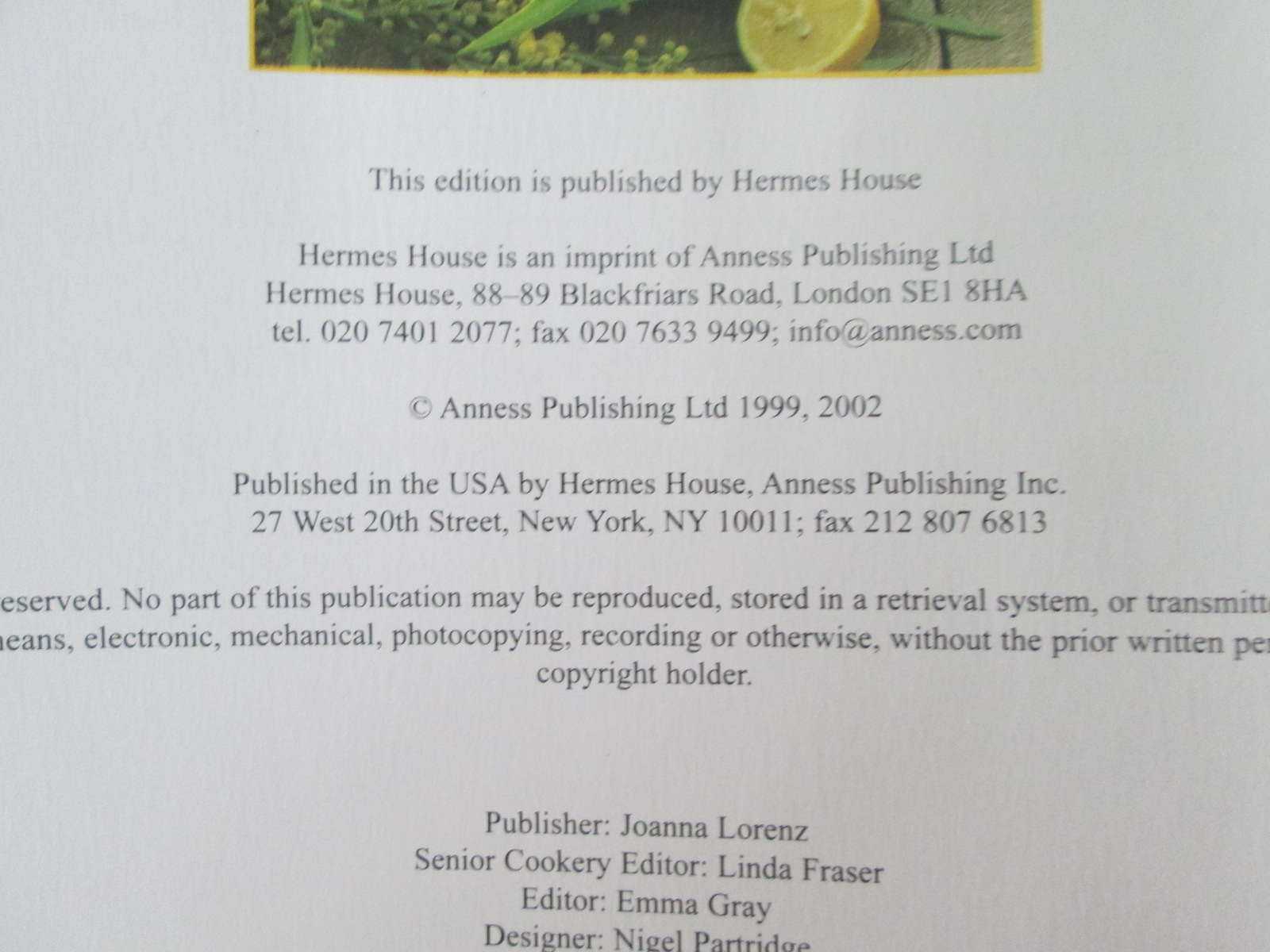 Mediterranean Food of the Sun Cookbook