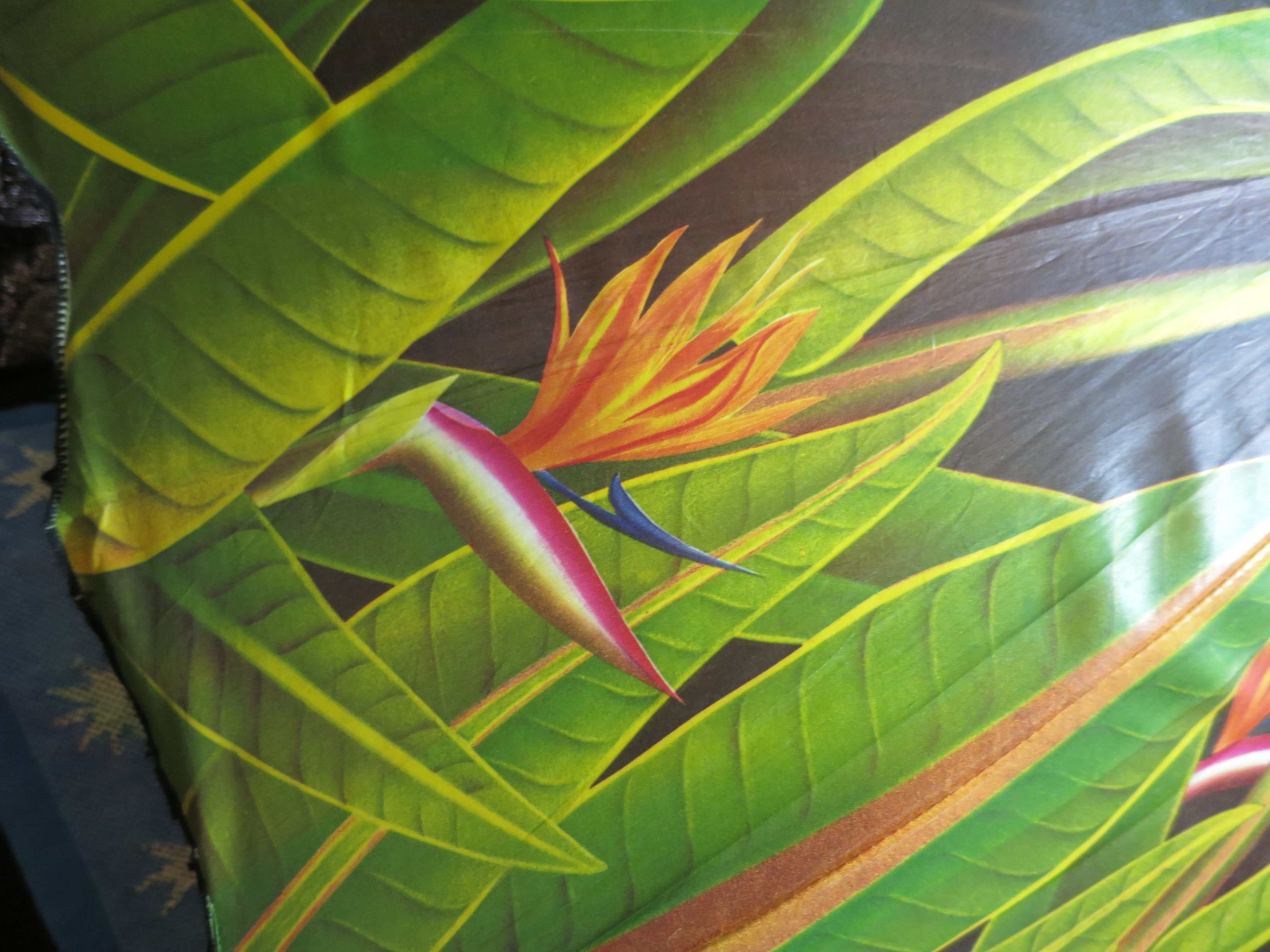 Vintage Umbrella Bird of Paradise Wood Hook Handle