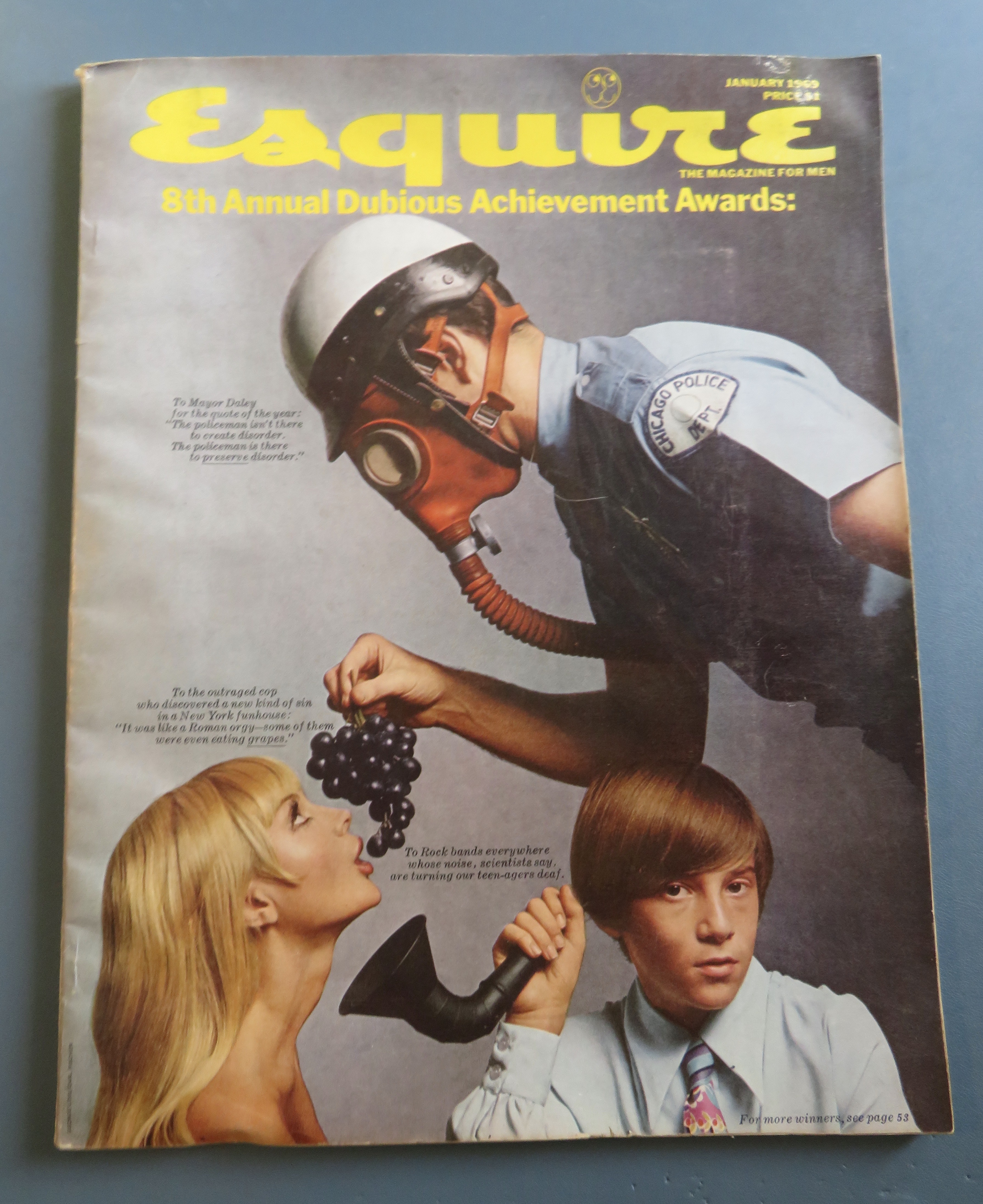 Esquire Magazine January 1969 8th Annual Dubious Awards