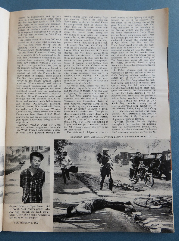 Time Magazine February 9, 1968 Hanoi's General Giap