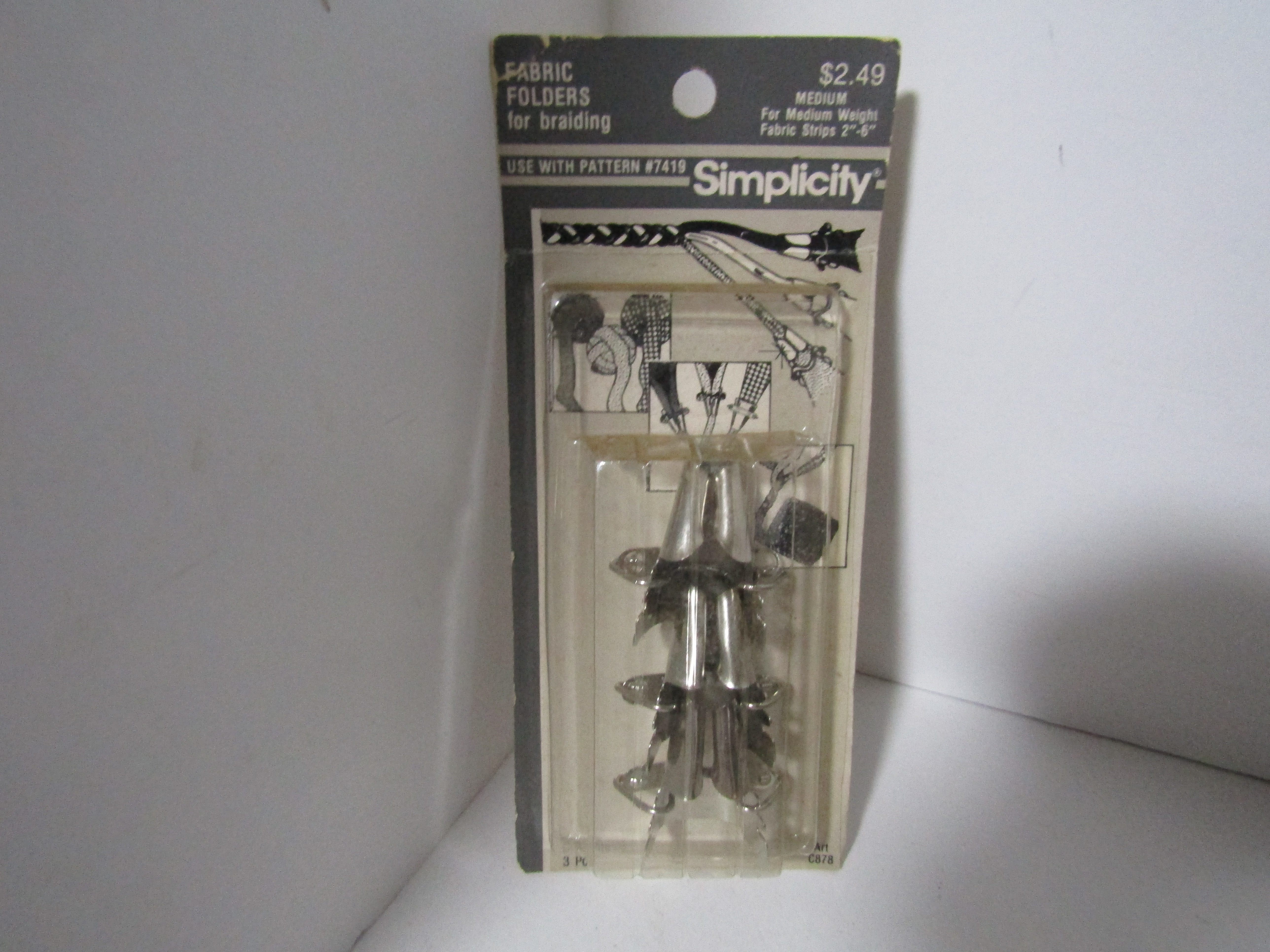 Vintage Simplicity Fabris Folders For Braiding