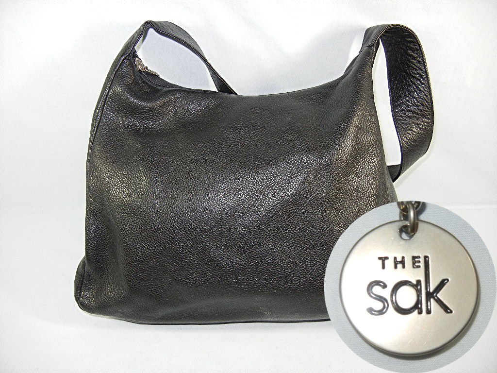 Bag Purse Thee SAK black pebbled leather HOBO shoulder