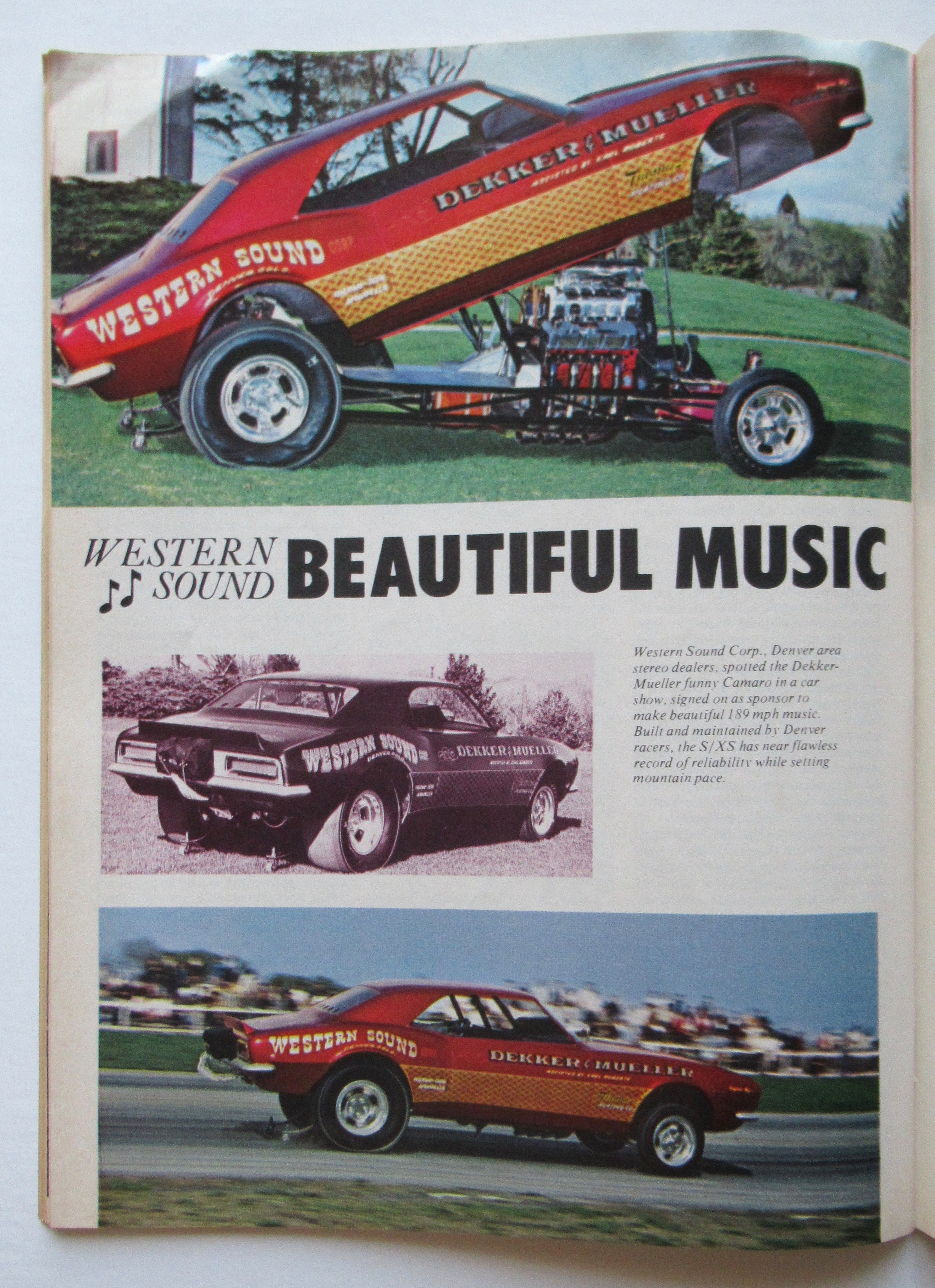 Drag Racing Magazine January 1969 Invader: Wild Vette