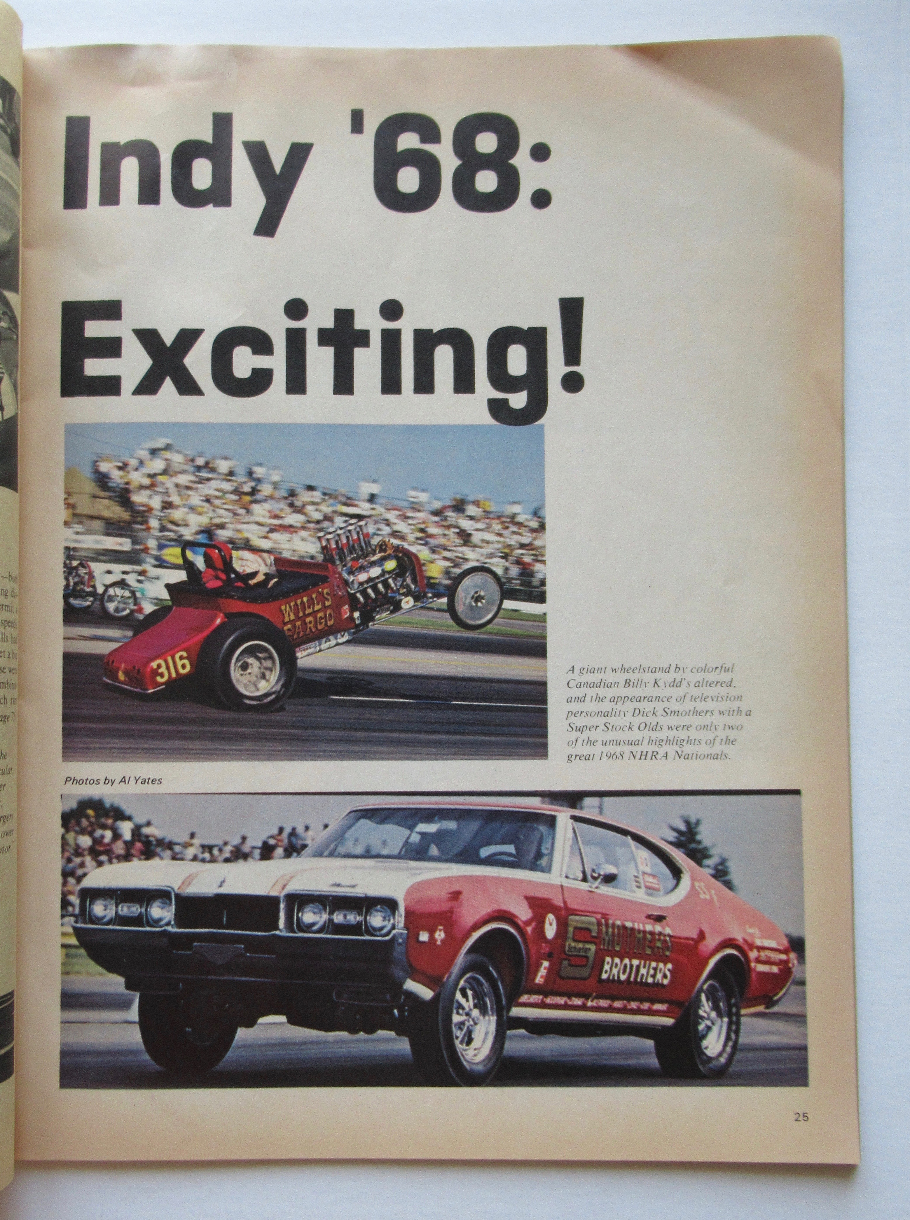 Drag Racing Magazine January 1969 Invader: Wild Vette