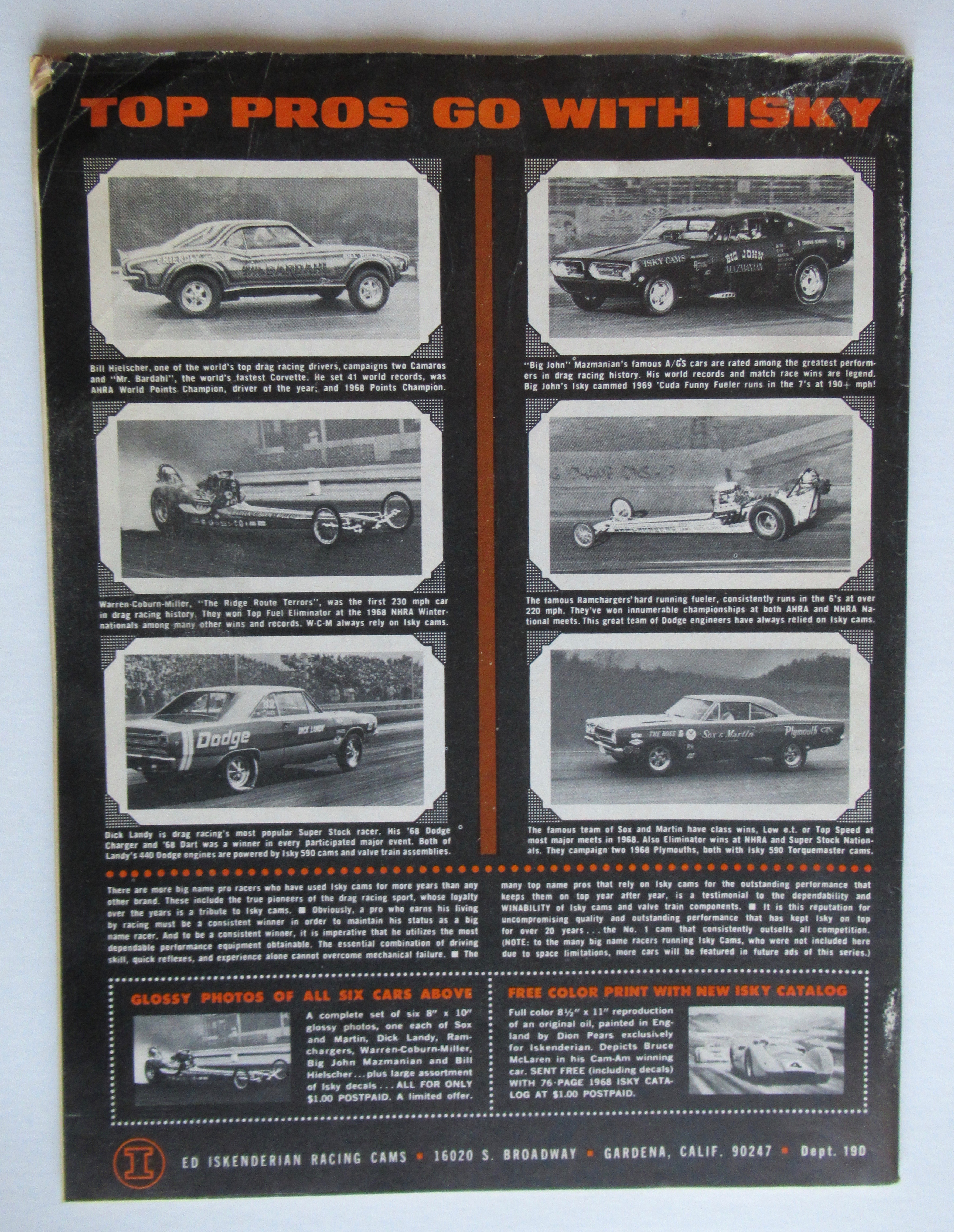 Drag Racing Magazine January 1969 Invader: Wild Vette