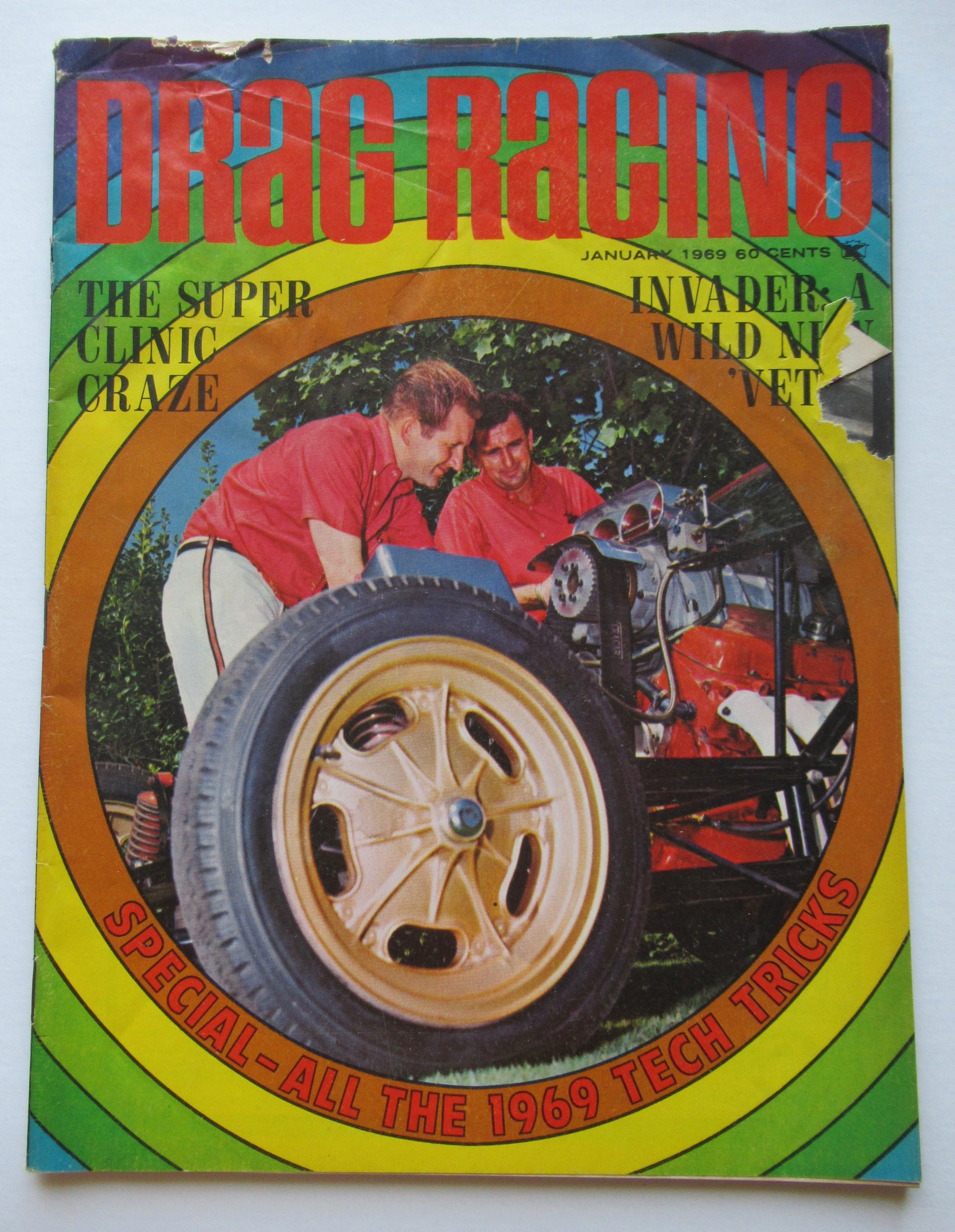 Drag Racing Magazine January 1969 Invader: Wild Vette