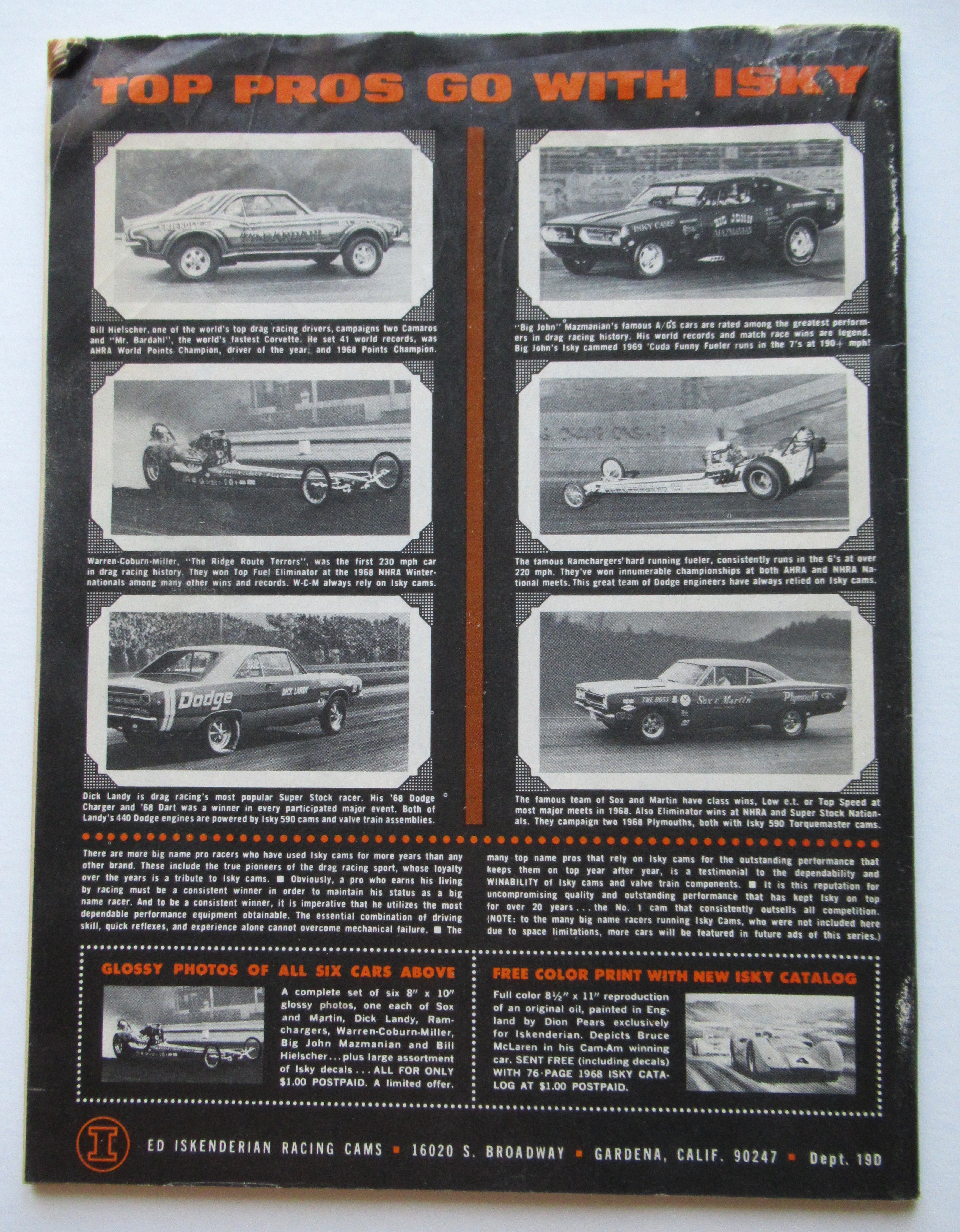 Drag Racing Magazine January 1969 Invader: Wild Vette