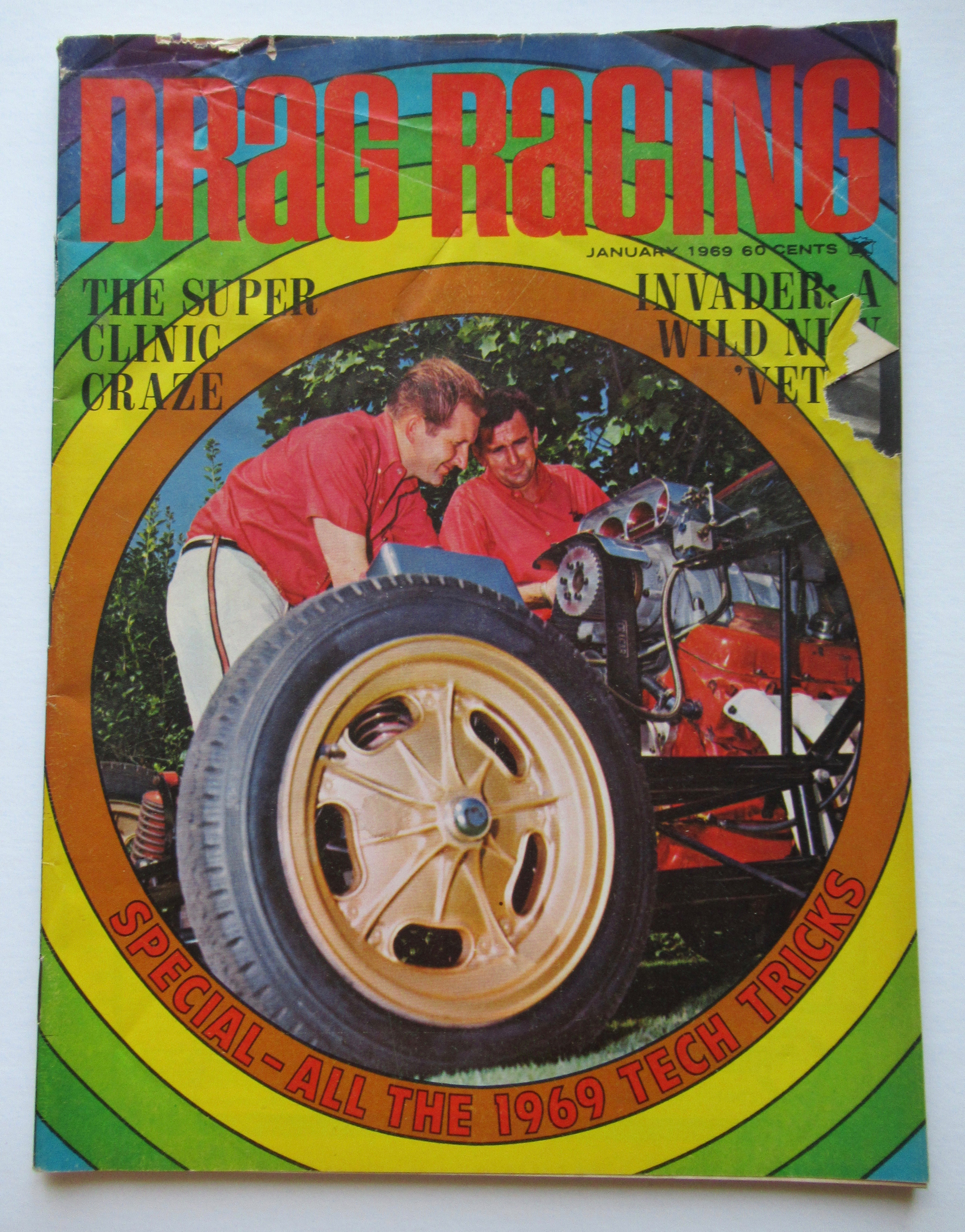 Drag Racing Magazine January 1969 Invader: Wild Vette