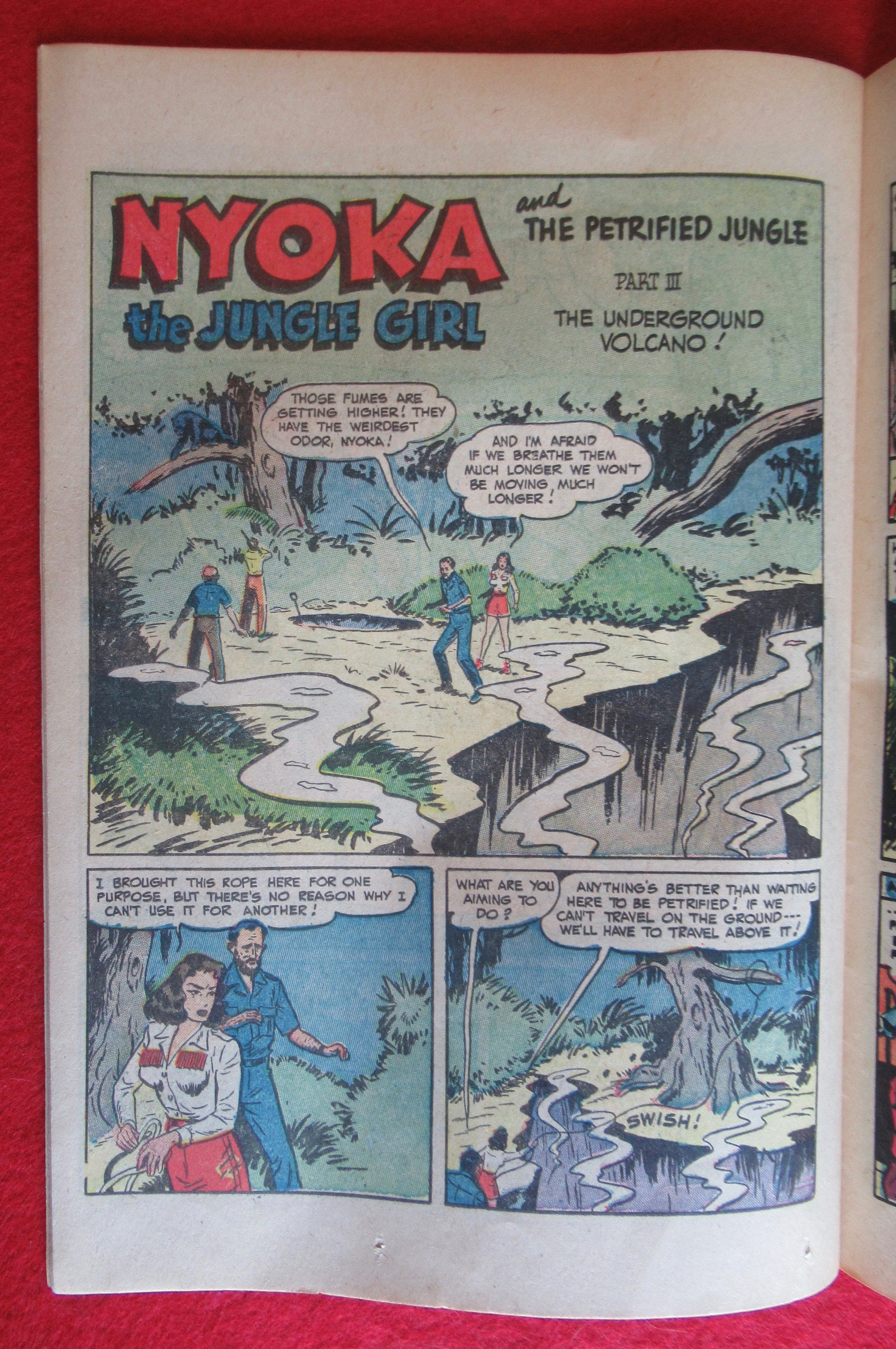 Nyoka Jungle Girl Comic 1955 Petrified Jungle