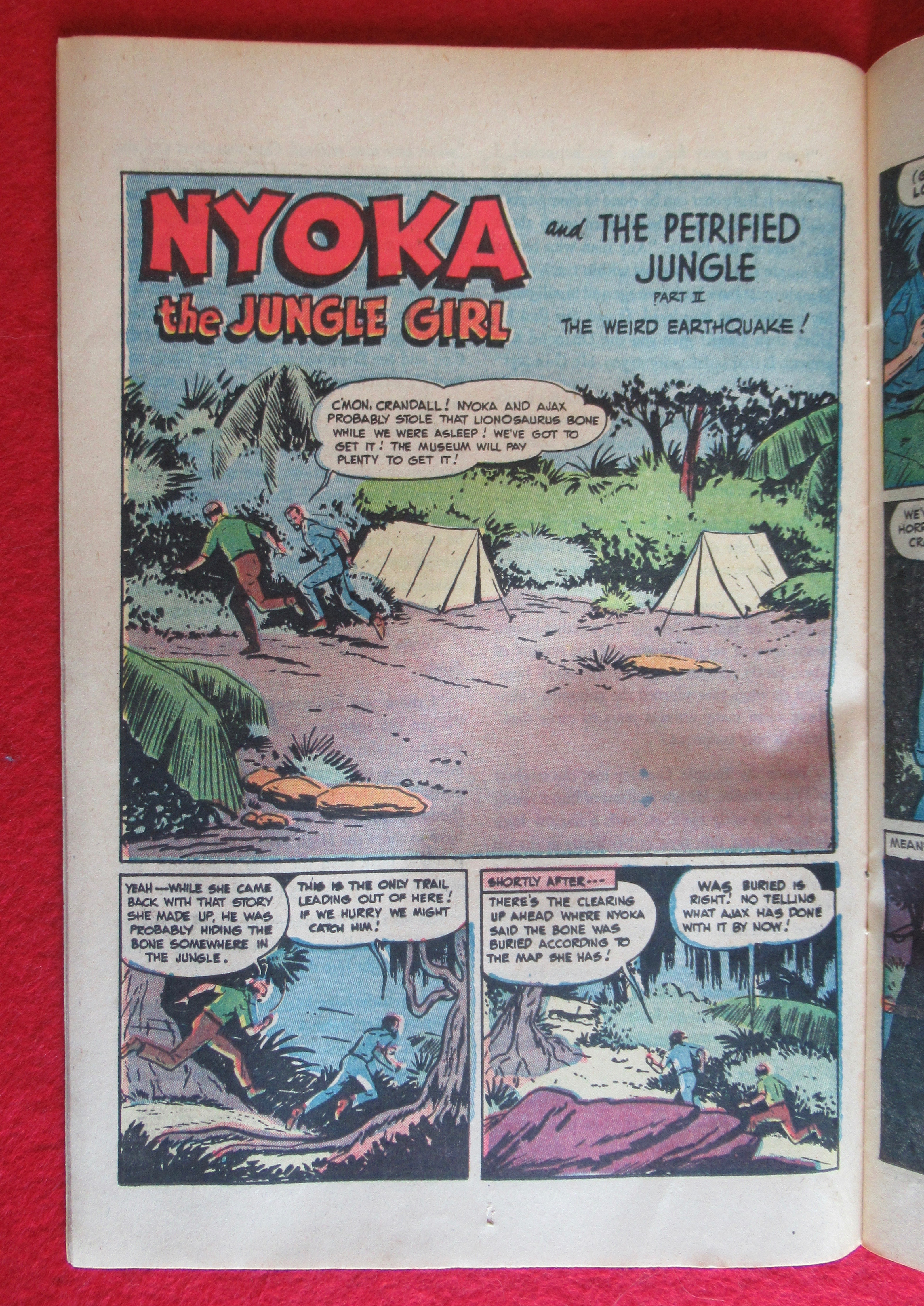 Nyoka Jungle Girl Comic 1955 Petrified Jungle