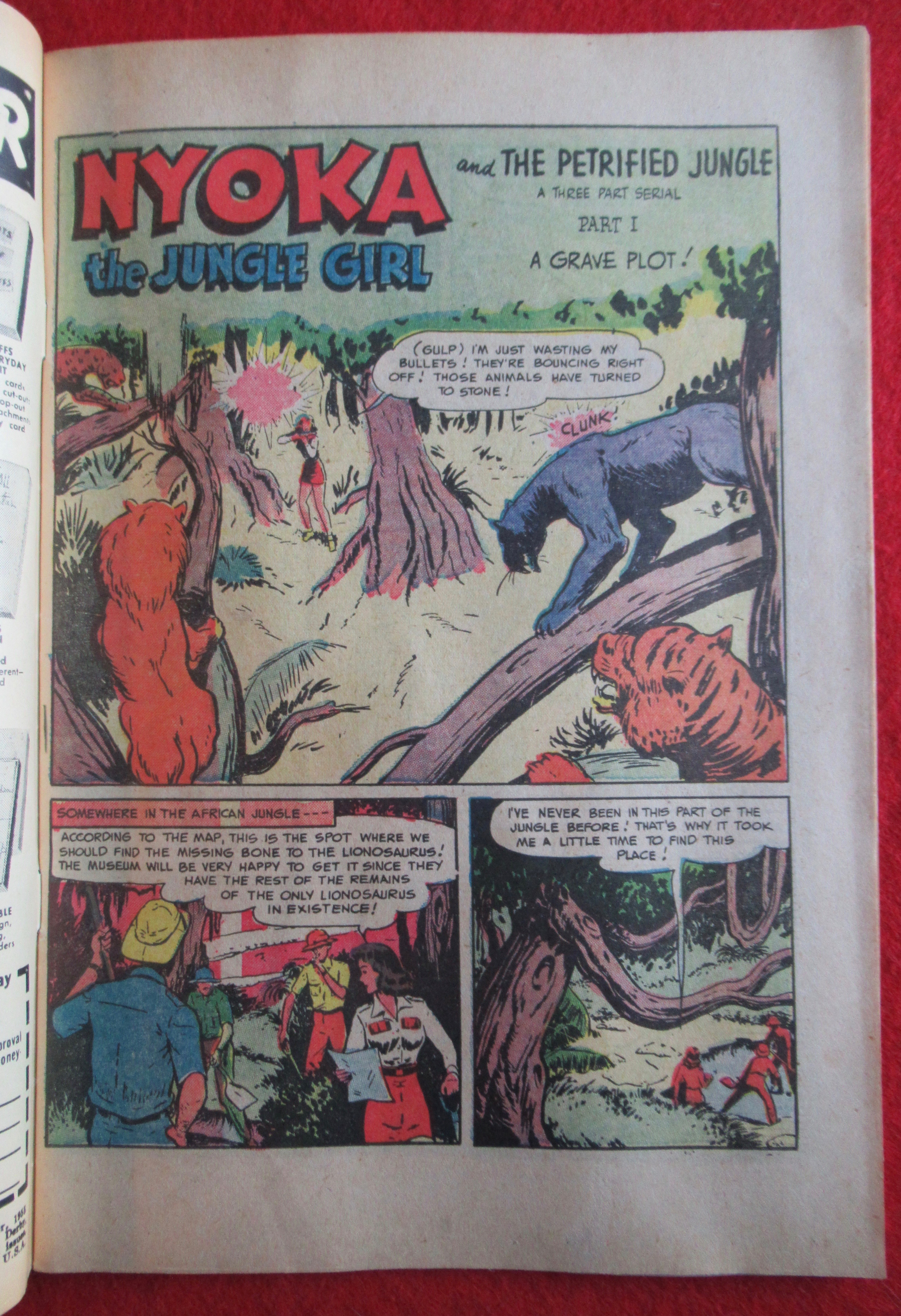 Nyoka Jungle Girl Comic 1955 Petrified Jungle