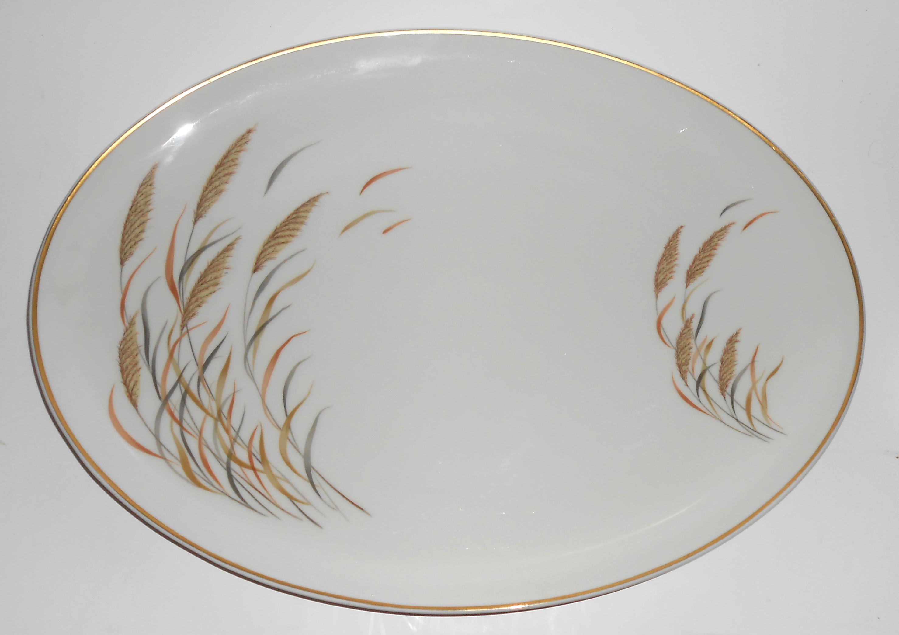 Nishida Japan Porcelain China 22k Yellow Black Bamboo F