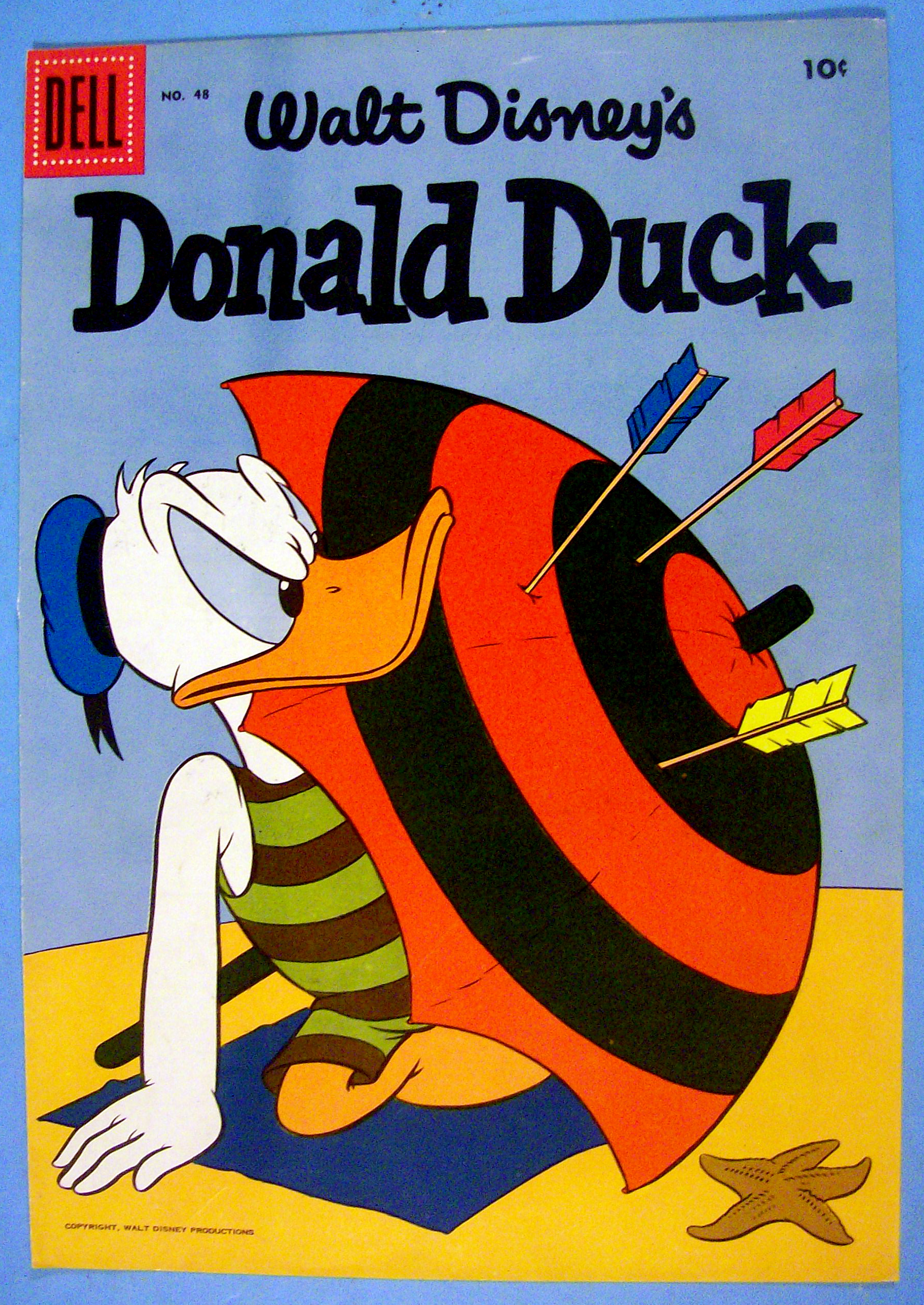 Donald Duck Comic Cover #48 1956 Donald Duck & Arrows