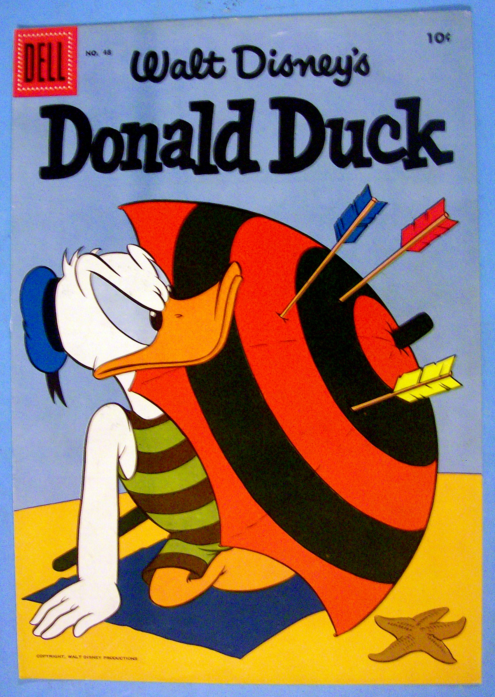 Donald Duck Comic Cover #48 1956 Donald Duck & Arrows