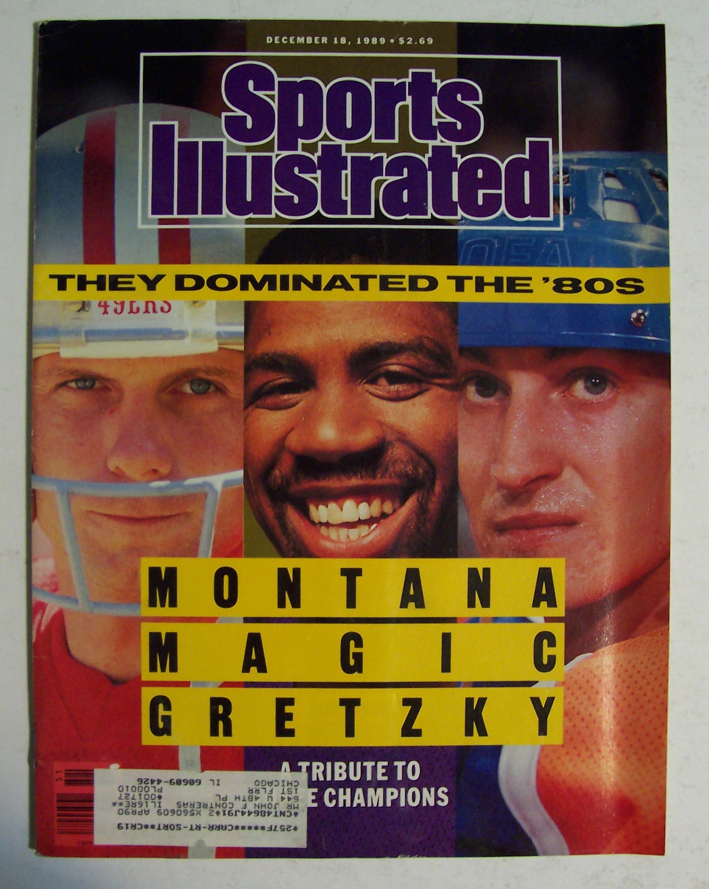 Sports Illustrated-December 18, 1989-Tribute 3 Champs