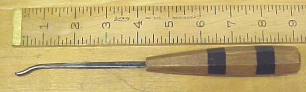 Buck Brothers Gouge Chisel 3/32 inch Bent Front Carving