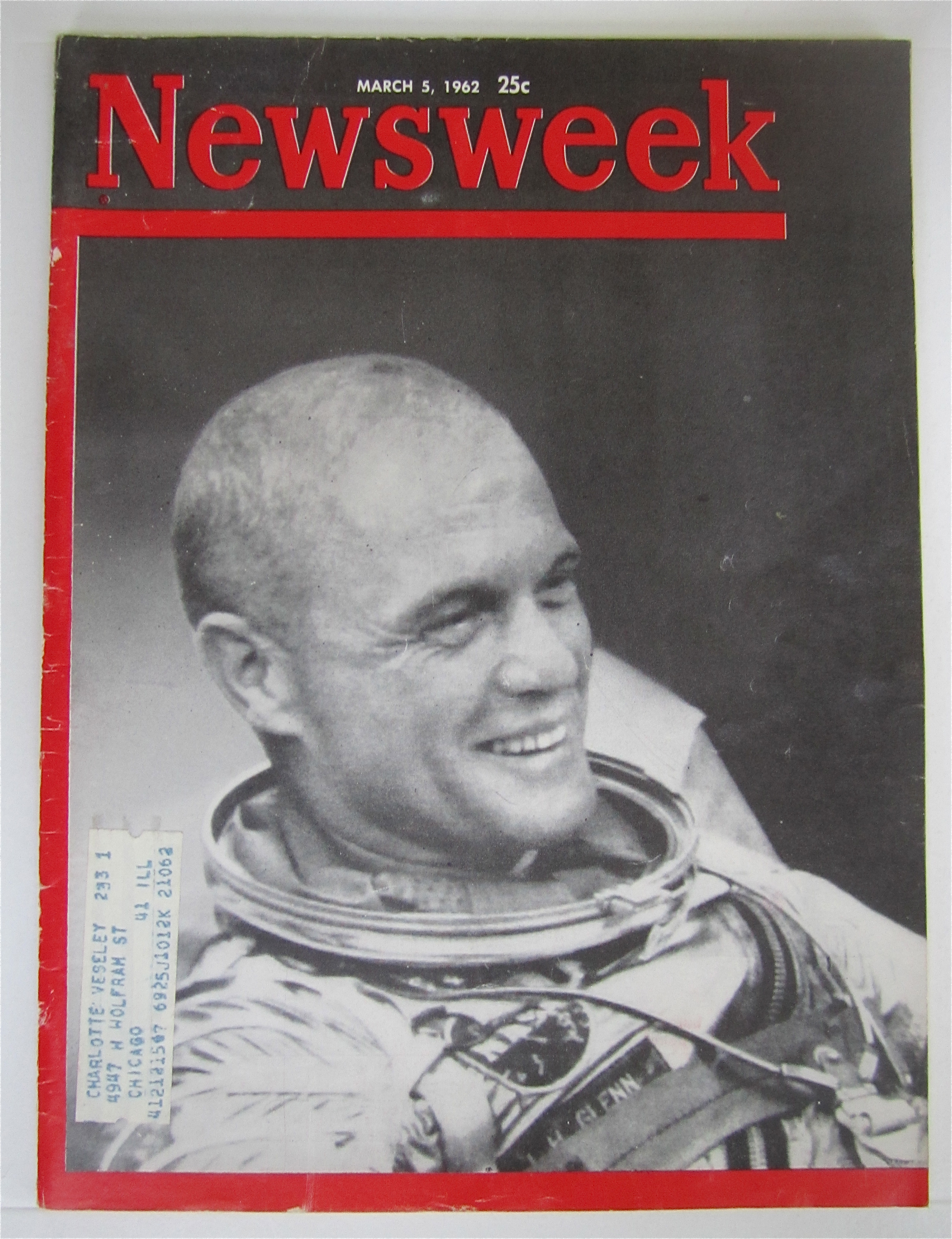 Newsweek Magazine March 5, 1962 John Glenn