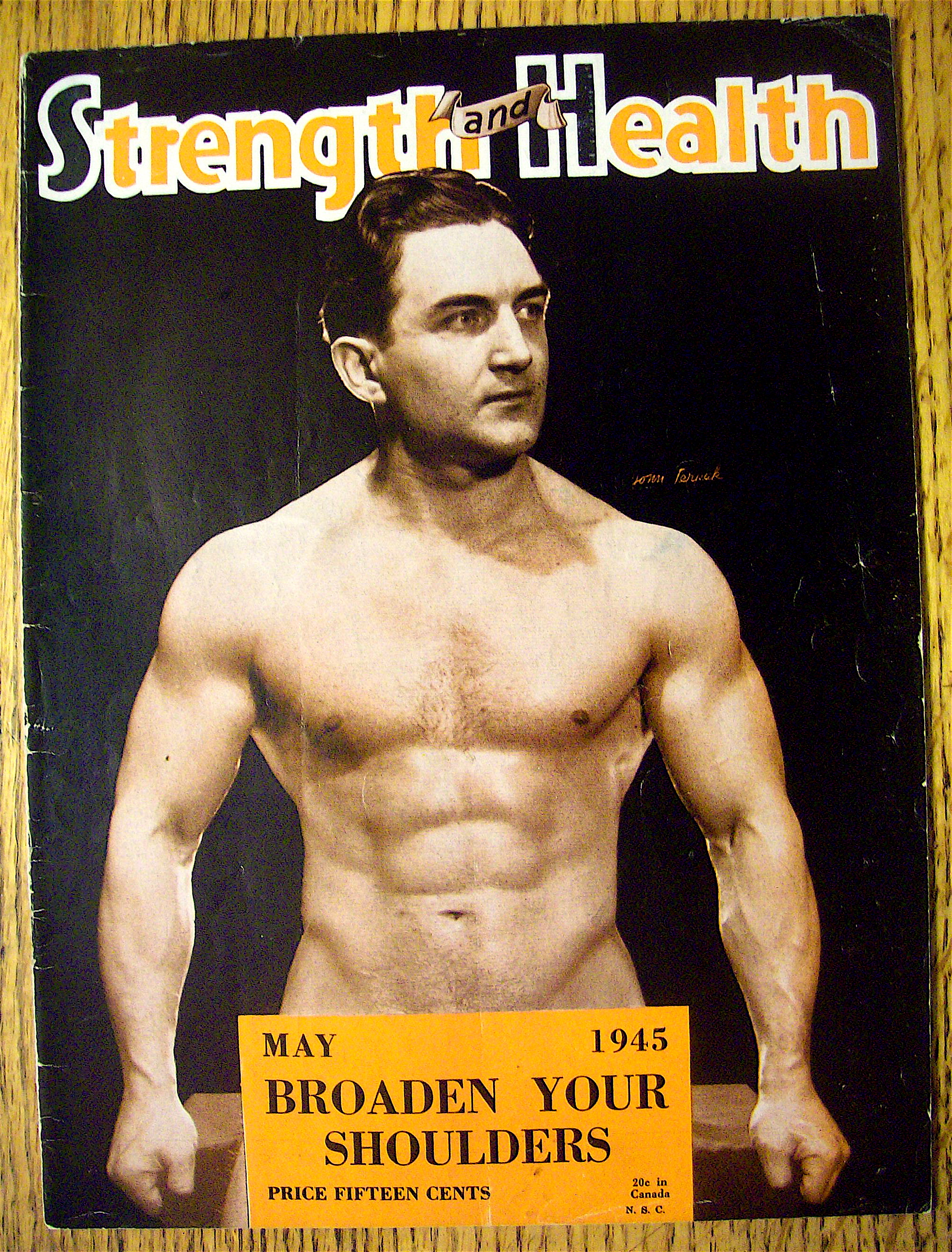 Tom Terpak 1945 Strength & Health Magazine Cover