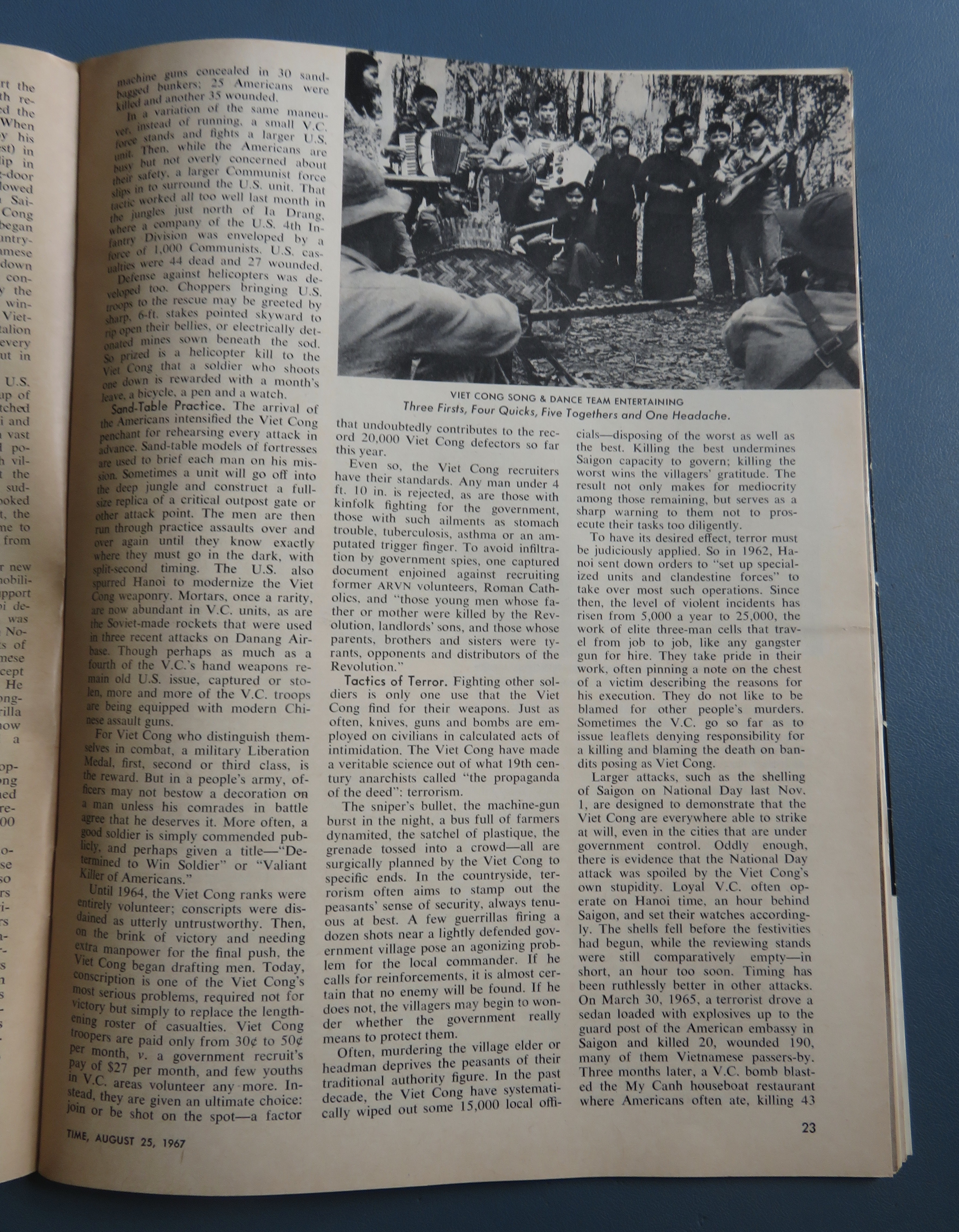 Time Magazine August 25, 1967 Inside The Viet Song