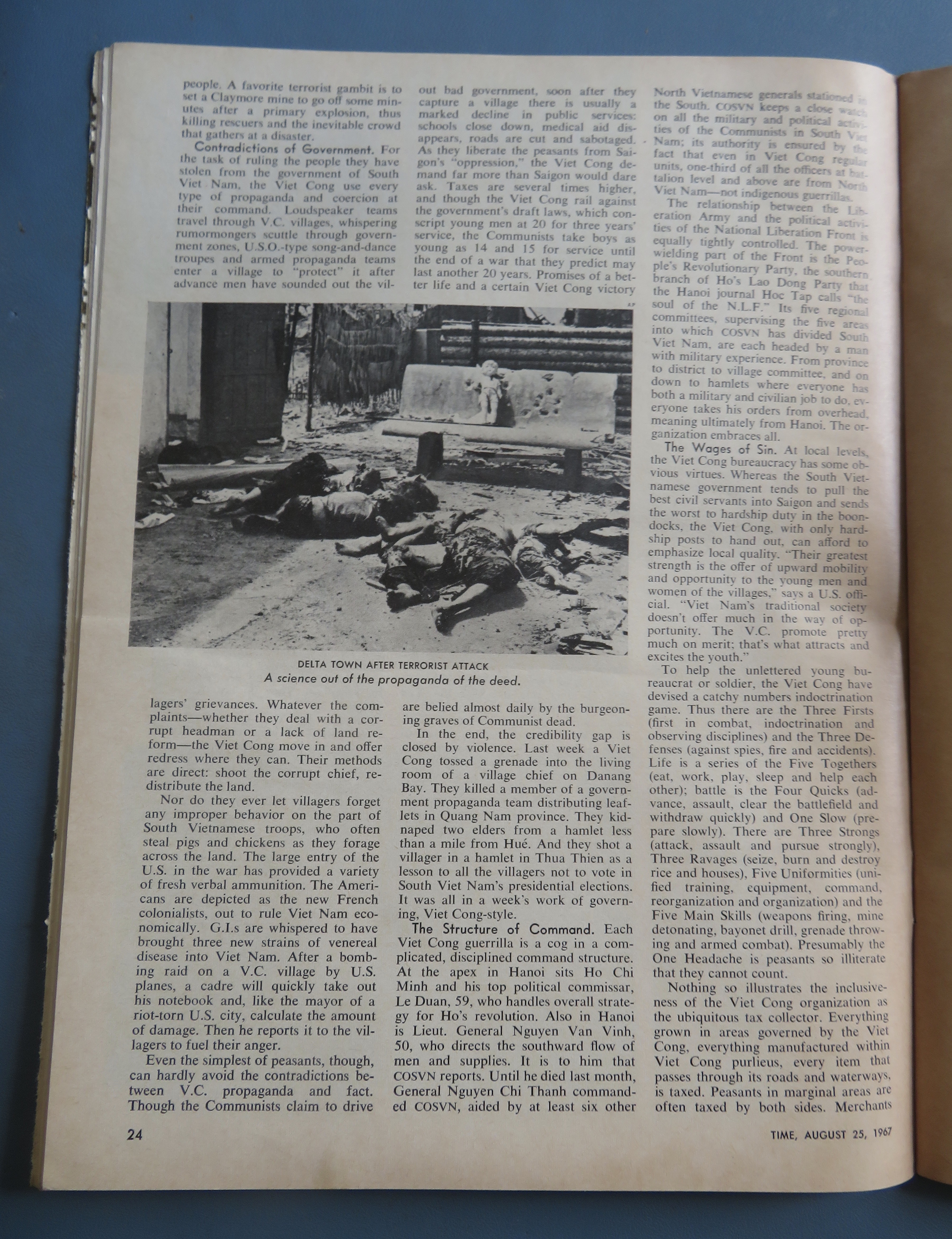 Time Magazine August 25, 1967 Inside The Viet Song