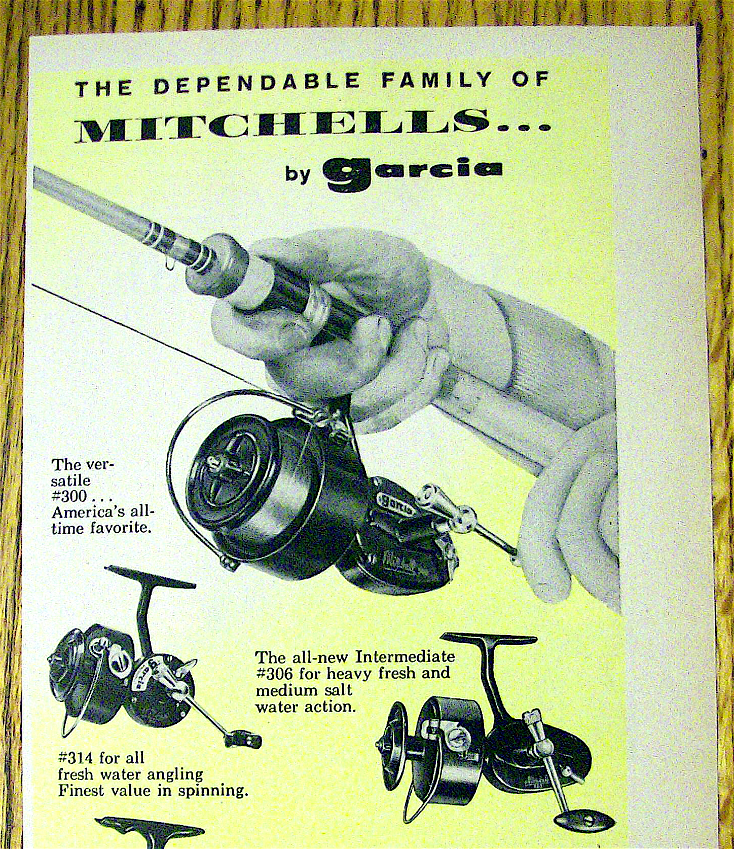 1959 Mitchell Fishing Reel with Mitchell Fishing Reels