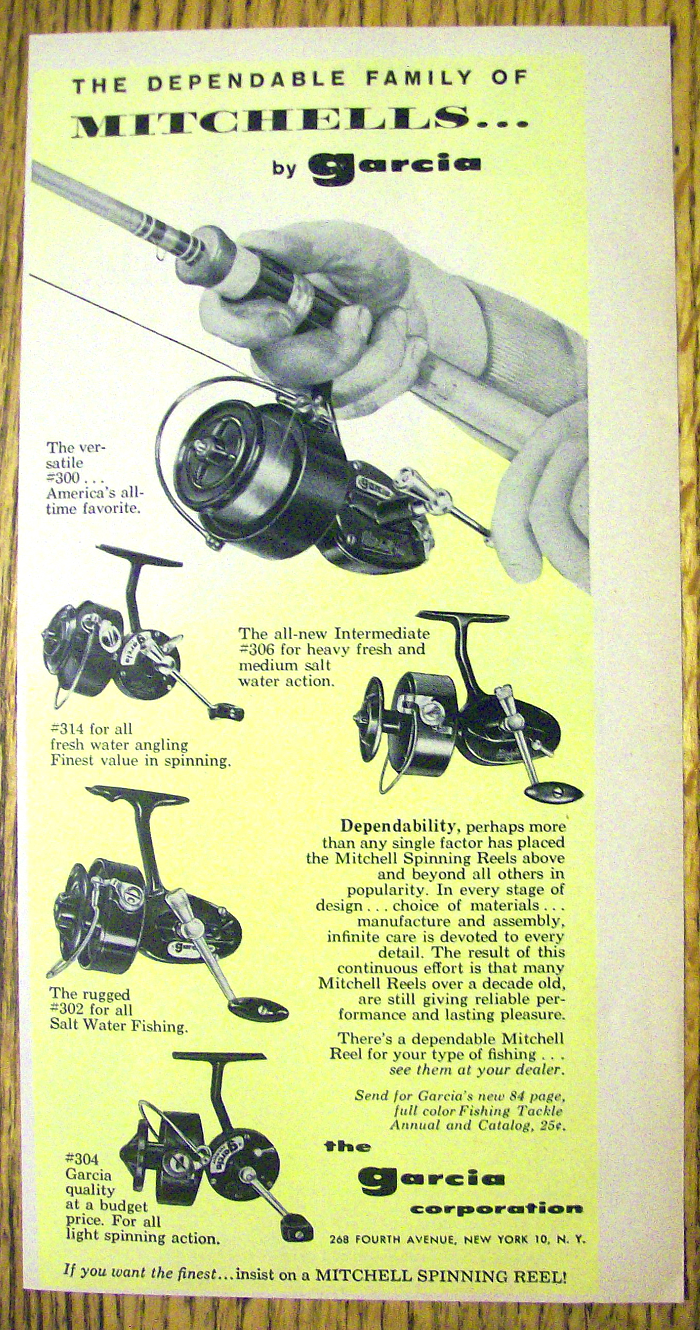 1959 Mitchell Fishing Reel with Mitchell Fishing Reels