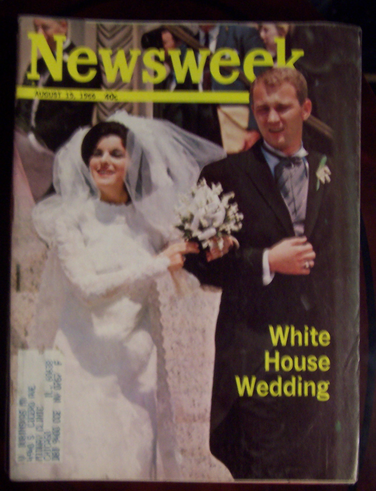 Newsweek Magazine -August 15, 1966- White House Wedding