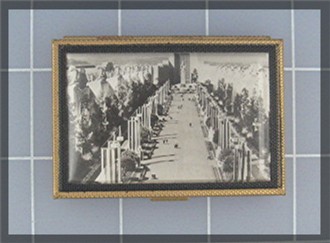 Compact Souvenier Scene Powder USA
