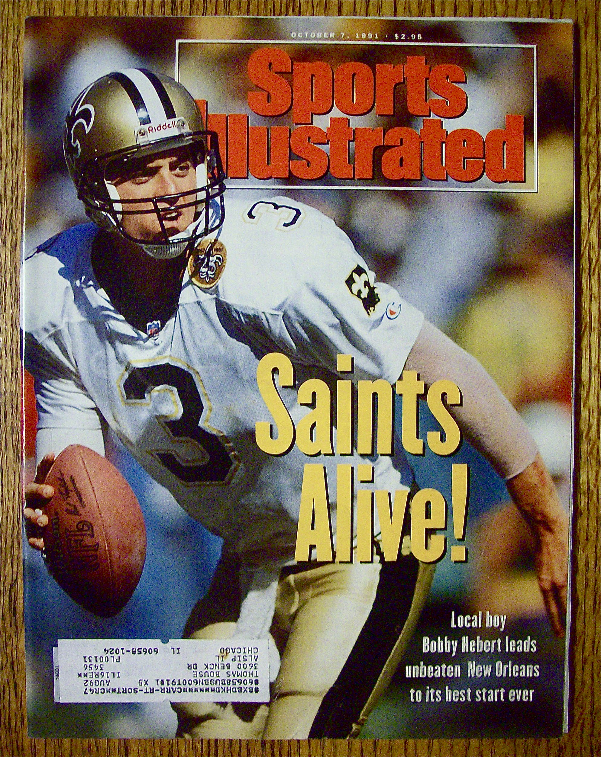 Sports Illustrated Magazine-October 7, 1991-Bob Hebert