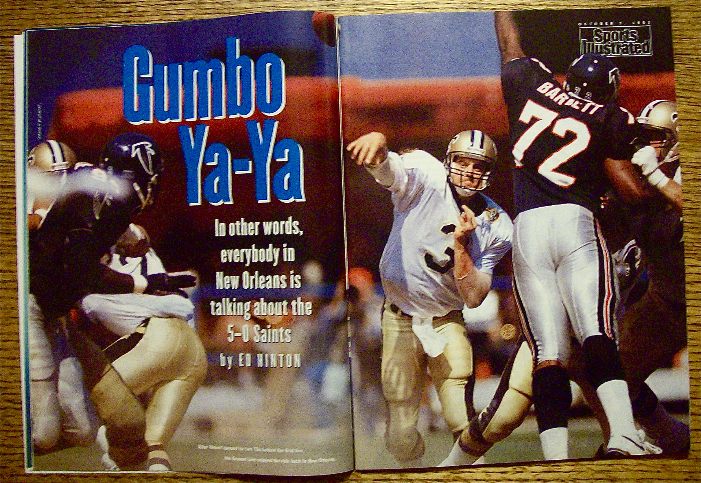 Sports Illustrated Magazine-October 7, 1991-Bob Hebert