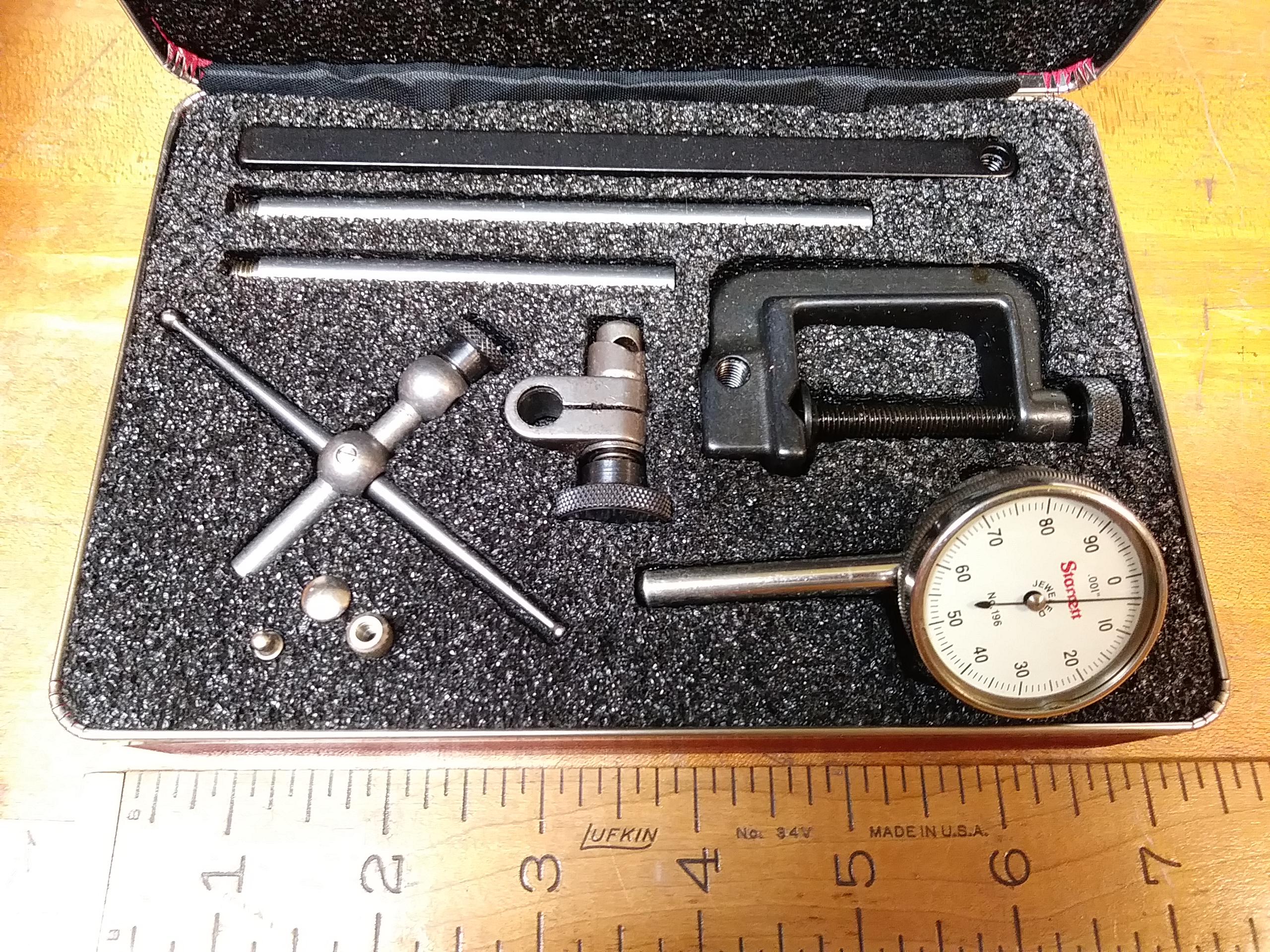 Starrett No. 196 Dial Test Indicator Set