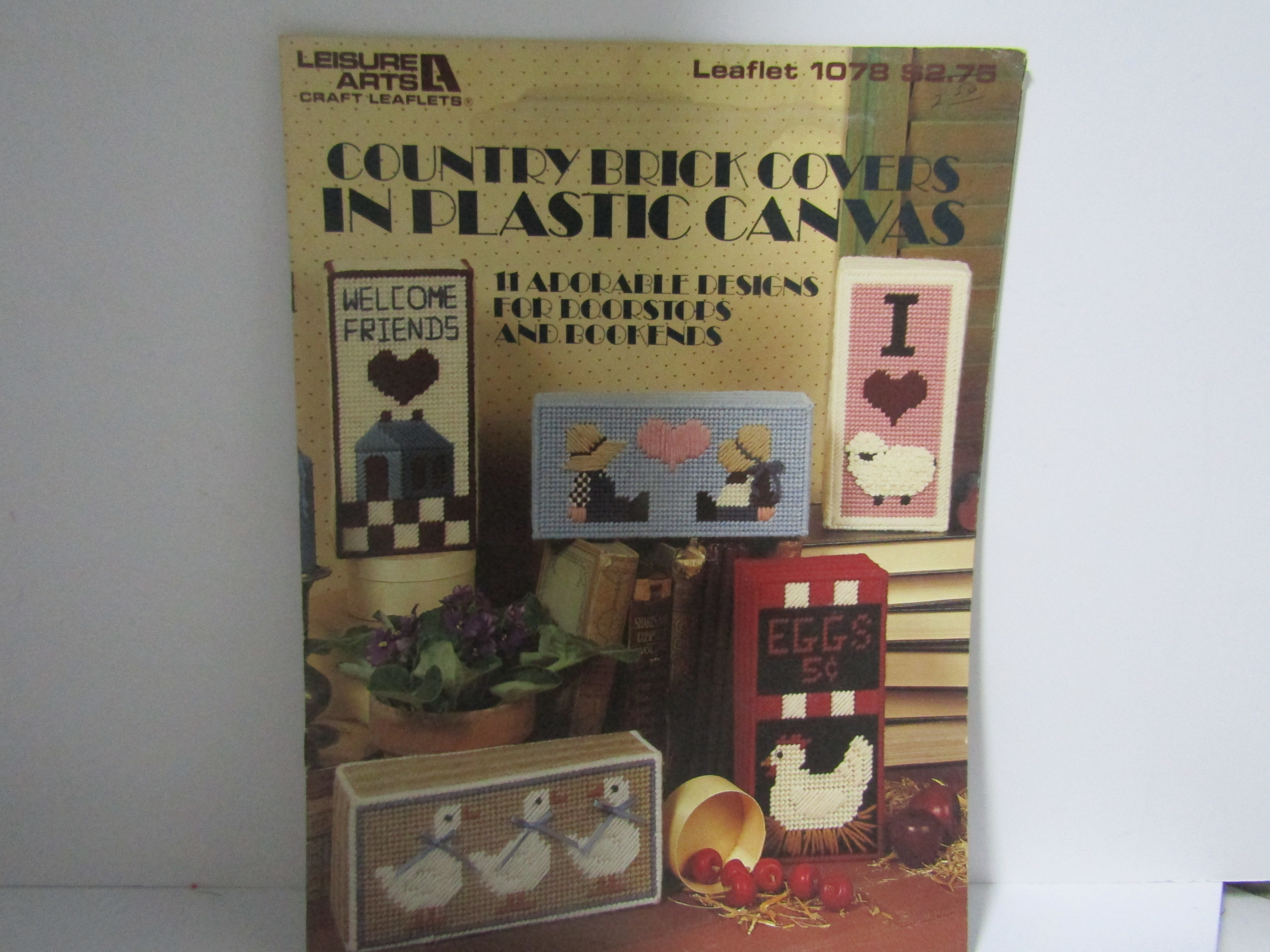 Leisure ArtsCountry Brick Covers In PlasticCanvas #1078