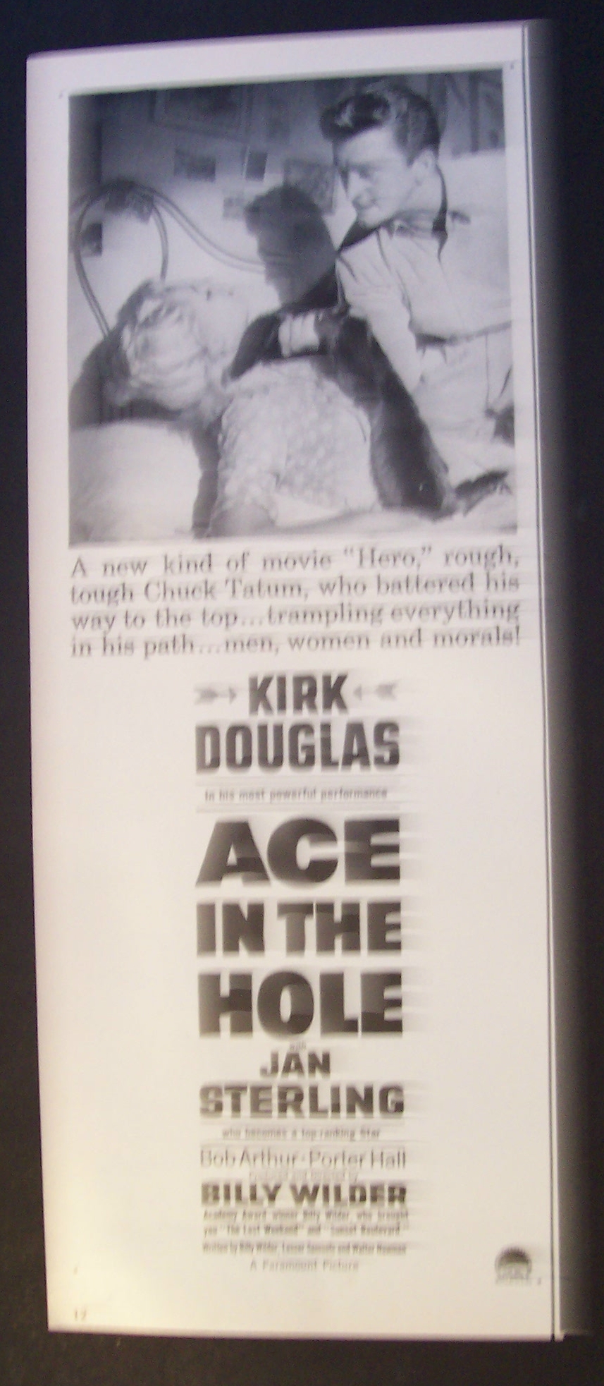 1951  Movie  Ad  for  Ace  In  The  Hole
