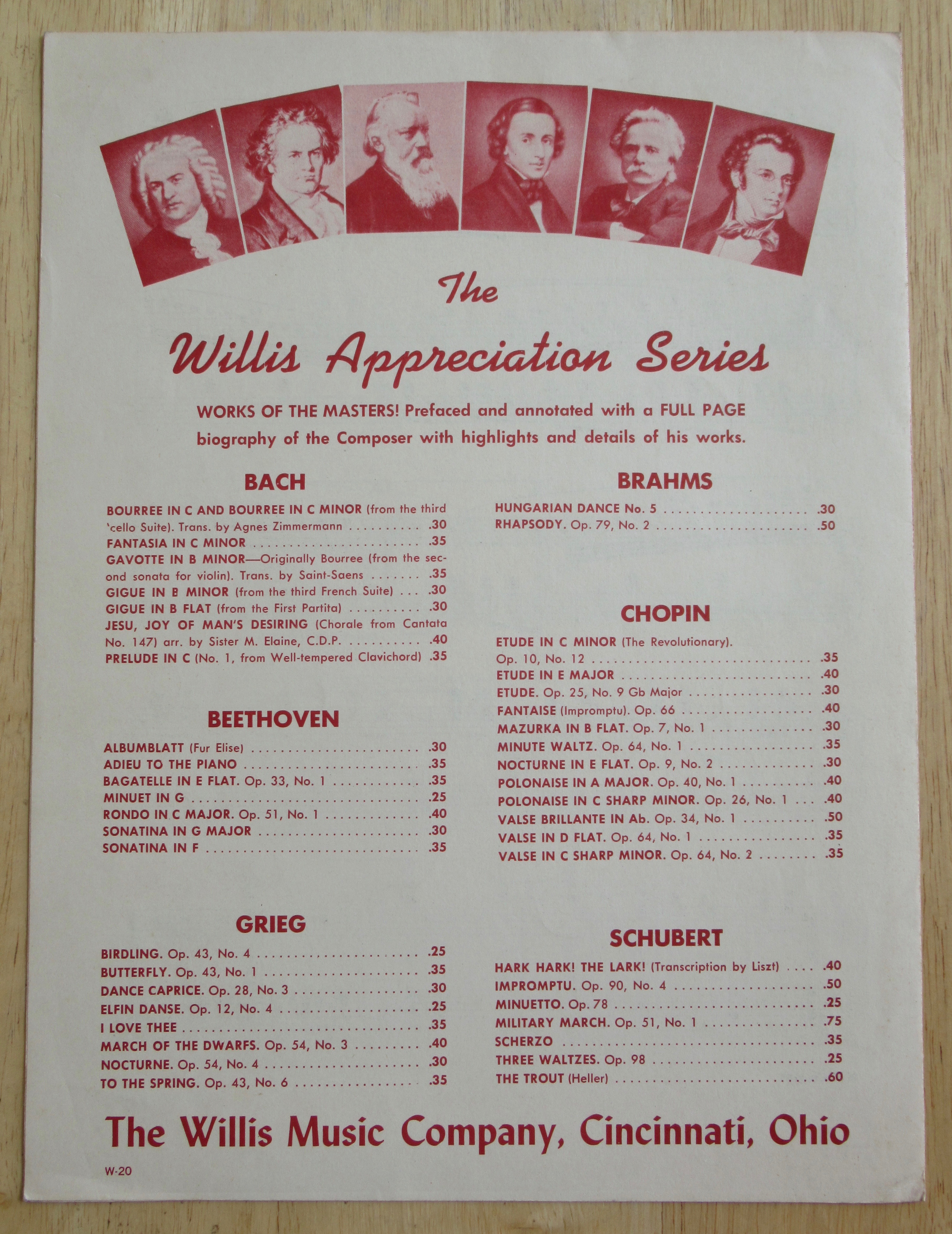 1949 The Fairy Wedding Sheet Music