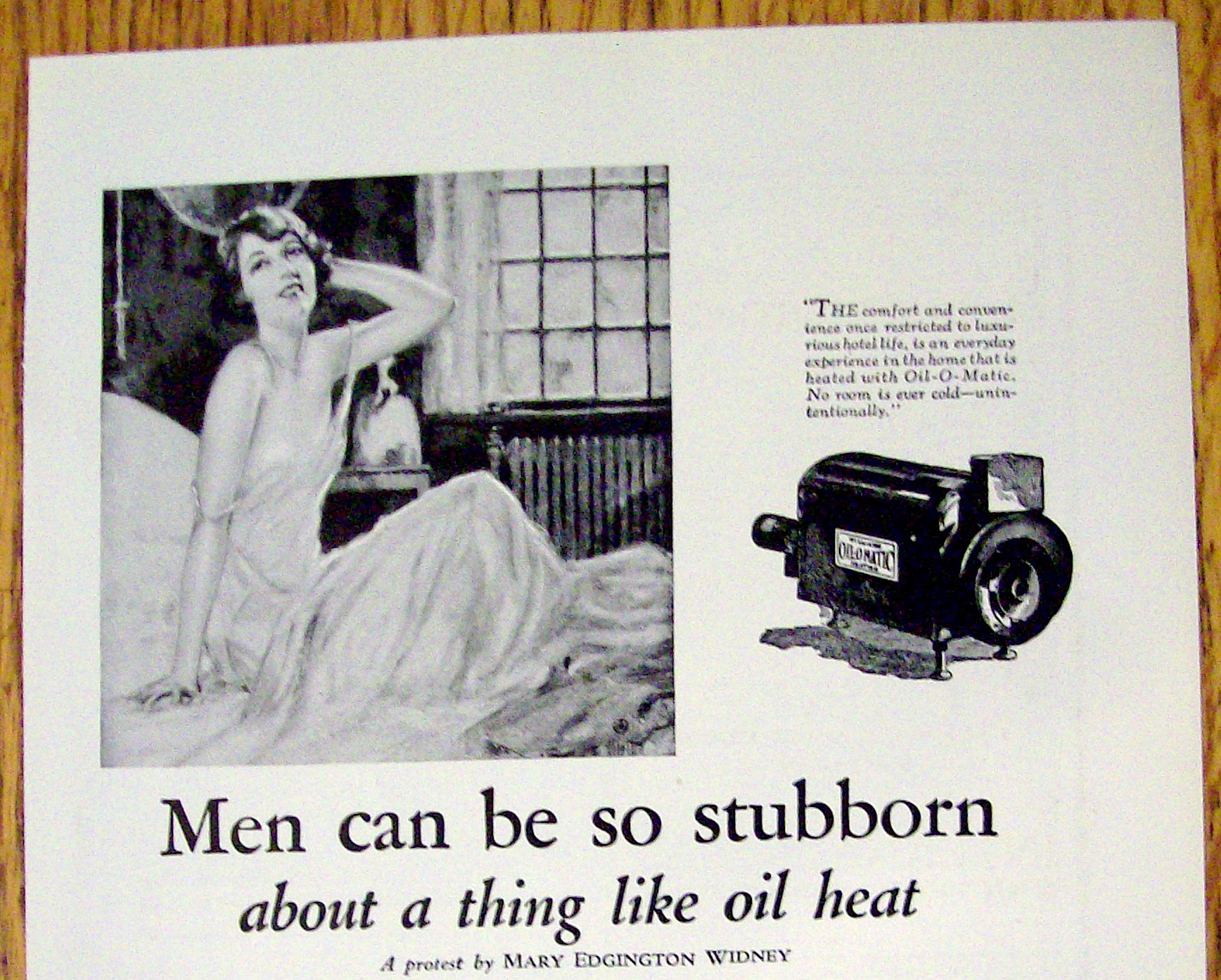 1926 Williams Oil O Matic Heating with Mary E. Widney